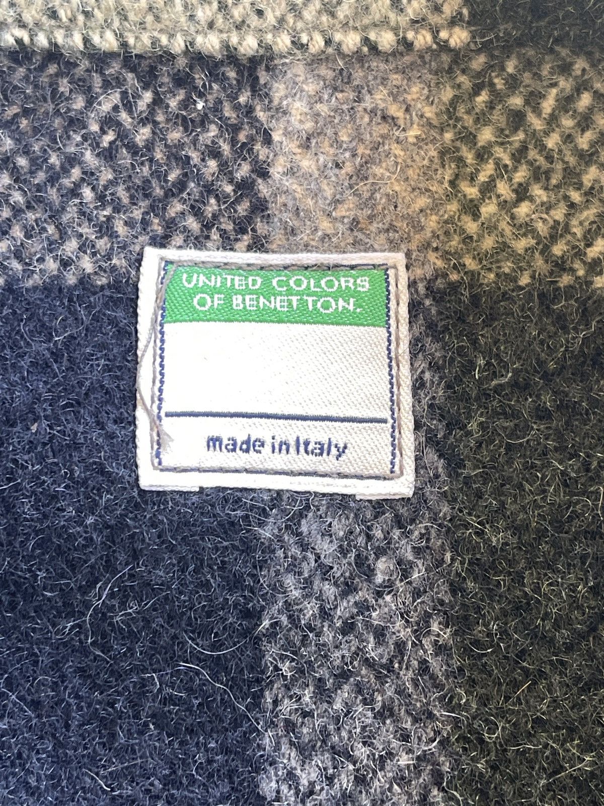 United Colors Of Benetton UCOB Checkered Heavy Jacket Size US M / EU 48-50 / 2 - 8 Thumbnail