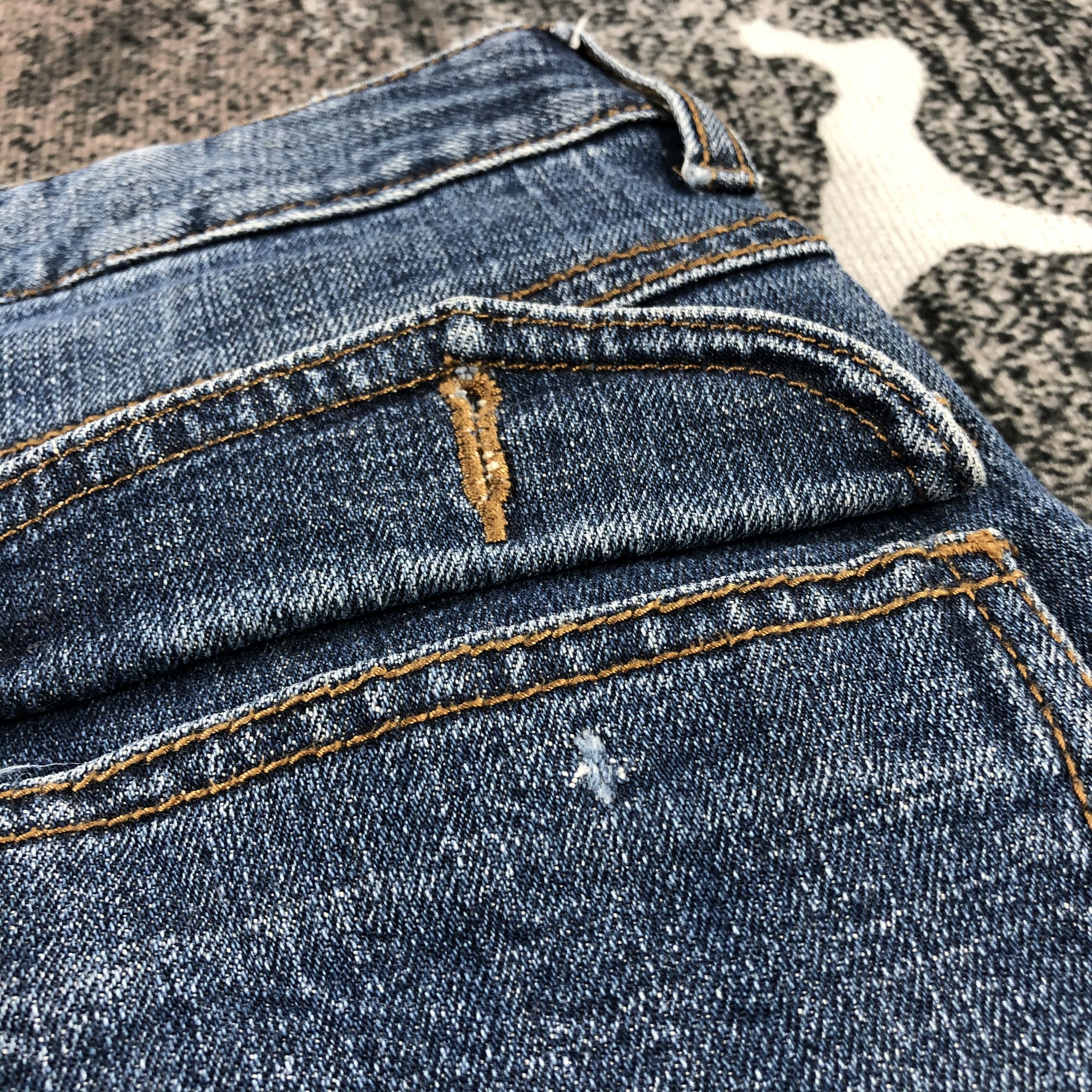 Japanese Brand Vintage Japanese Brand Bush Pants Jeans Flare Denim KJ1314 Size US 28 / EU 44 - 6 Thumbnail