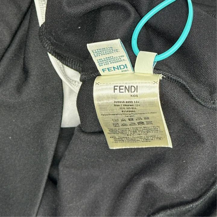 Fendi Fendi Kids Black Jacket with Logo Print -2508 Size US M / EU 48-50 / 2 - 6 Thumbnail