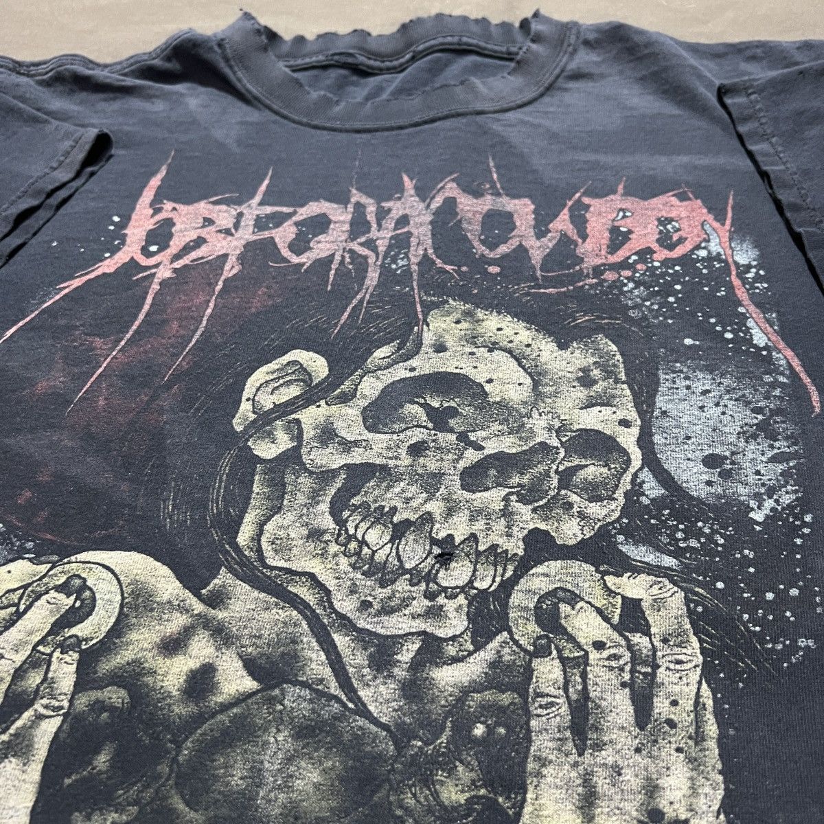 Vintage Y2K Job for a Cowboy Death metal Distressed Thrashed Faded Size US XL / EU 56 / 4 - 6 Thumbnail