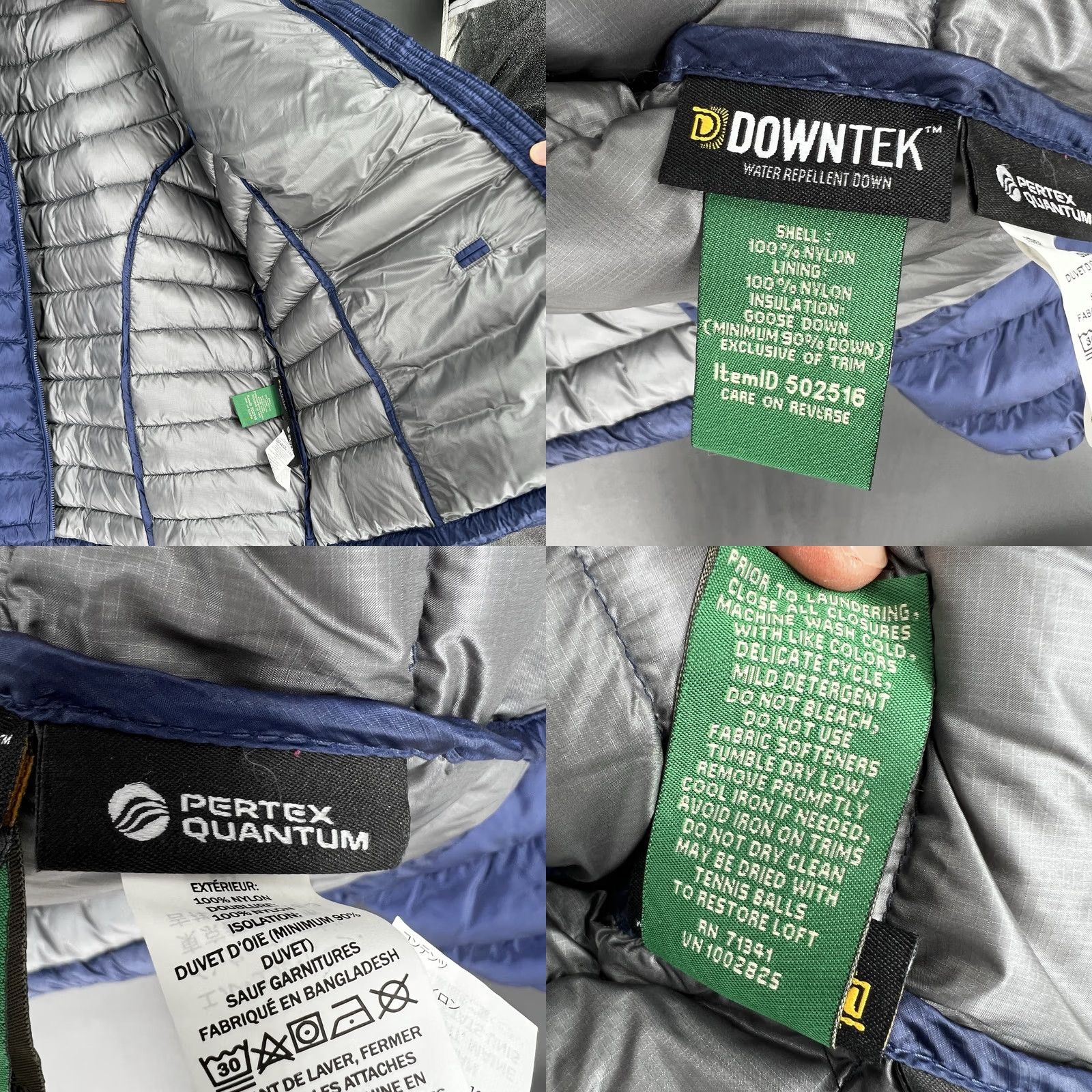 Vintage LL Bean Ultralight 850 Goose Down Jacket Womens 2XL DownTek Pertex Quantum Down Puffer Jacket Size XXL / US 16-18 / IT 52-54 - 8 Thumbnail