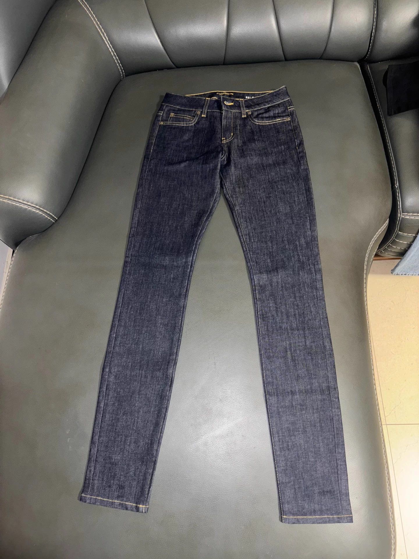 Saint Laurent Paris SAINT LAURENT SLP 2013FW Bright Blue Women's 26 Jeans Size 26" / US 2 / IT 38 - 1 Thumbnail