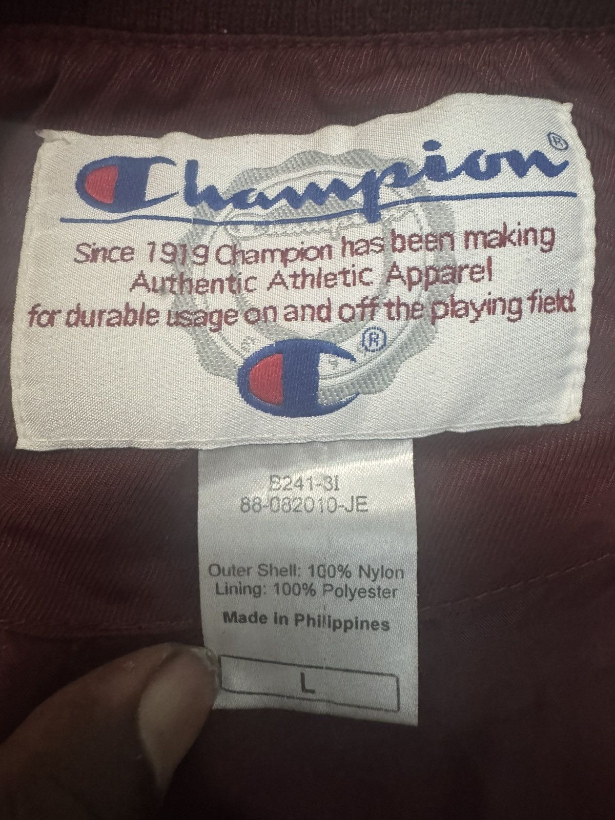 Champion Champion Size L Men’s Vintage 90’s Pullover Windbreaker Size US L / EU 52-54 / 3 - 3 Thumbnail