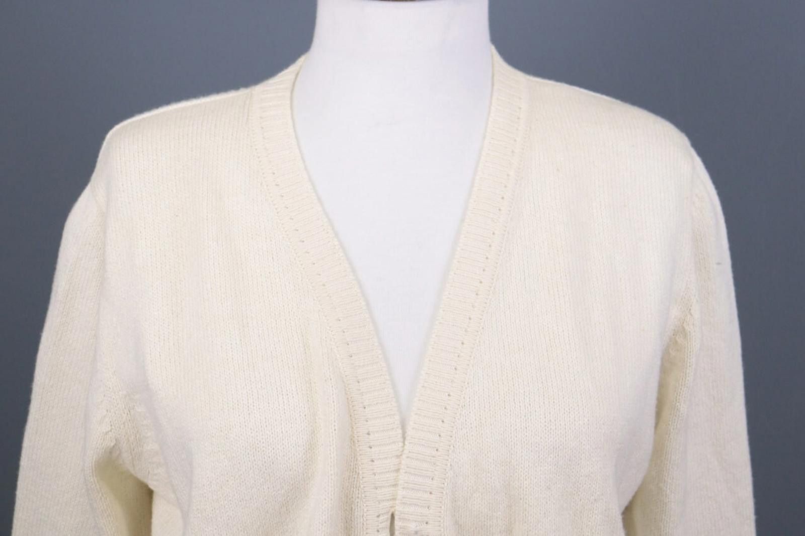Malo Malo Beige Knit Button Dwon Cardigan Sweater Size 48 Size M / US 6-8 / IT 42-44 - 4 Thumbnail