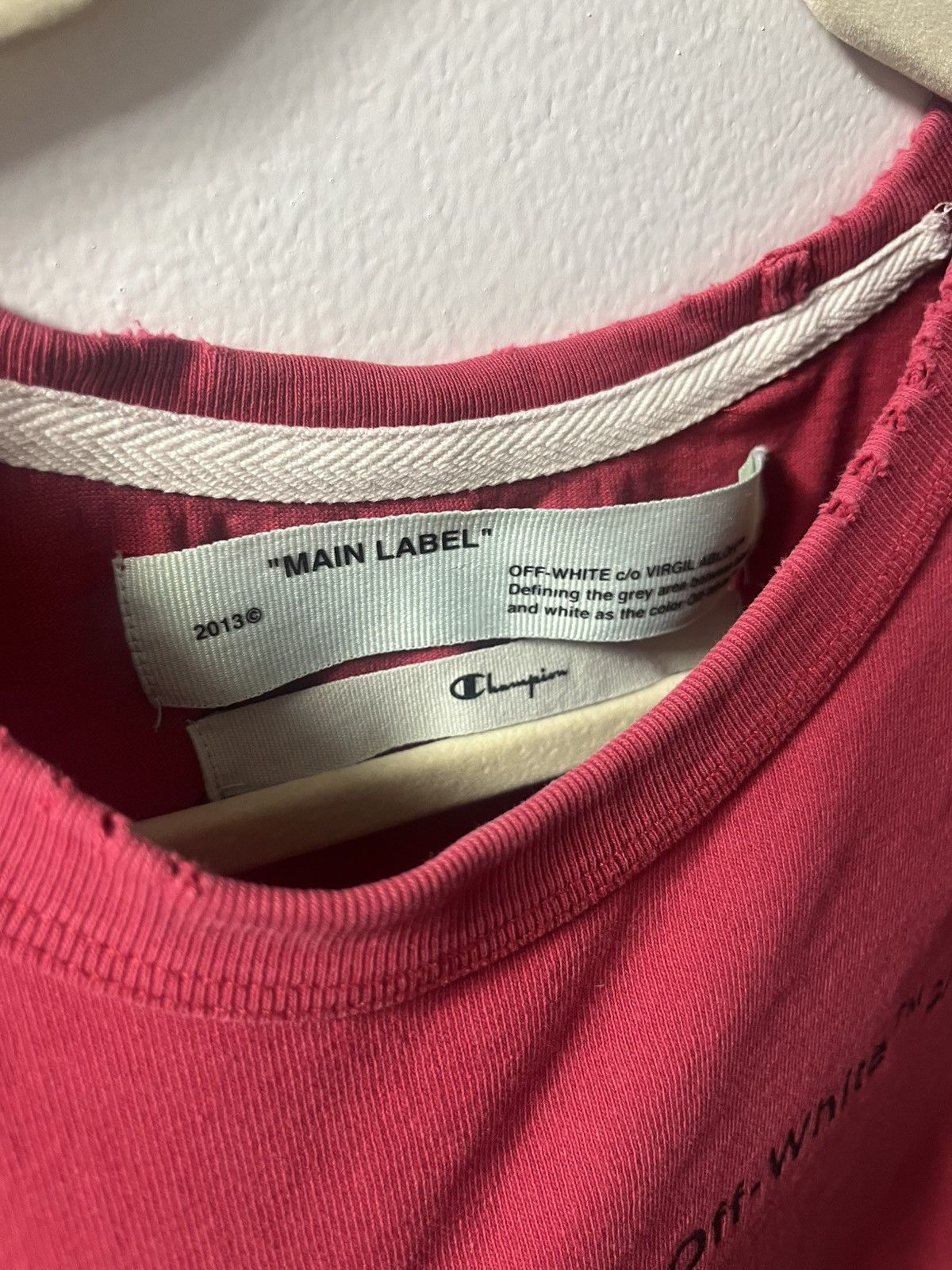 Champion × Off-White Off-white x Champion Tee size-M Size US L / EU 52-54 / 3 - 2 Thumbnail