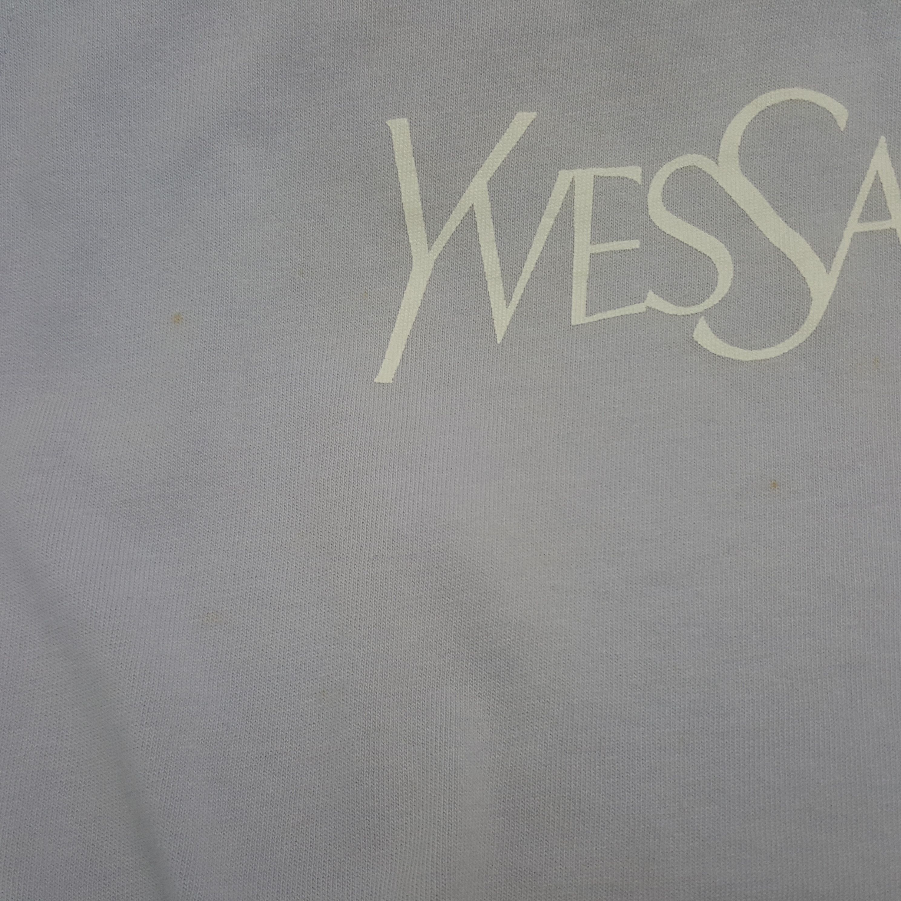 Vintage × Yves Saint Laurent Vintage Yves Saint Laurent Spell Out Tshirt Size US M / EU 48-50 / 2 - 10 Thumbnail