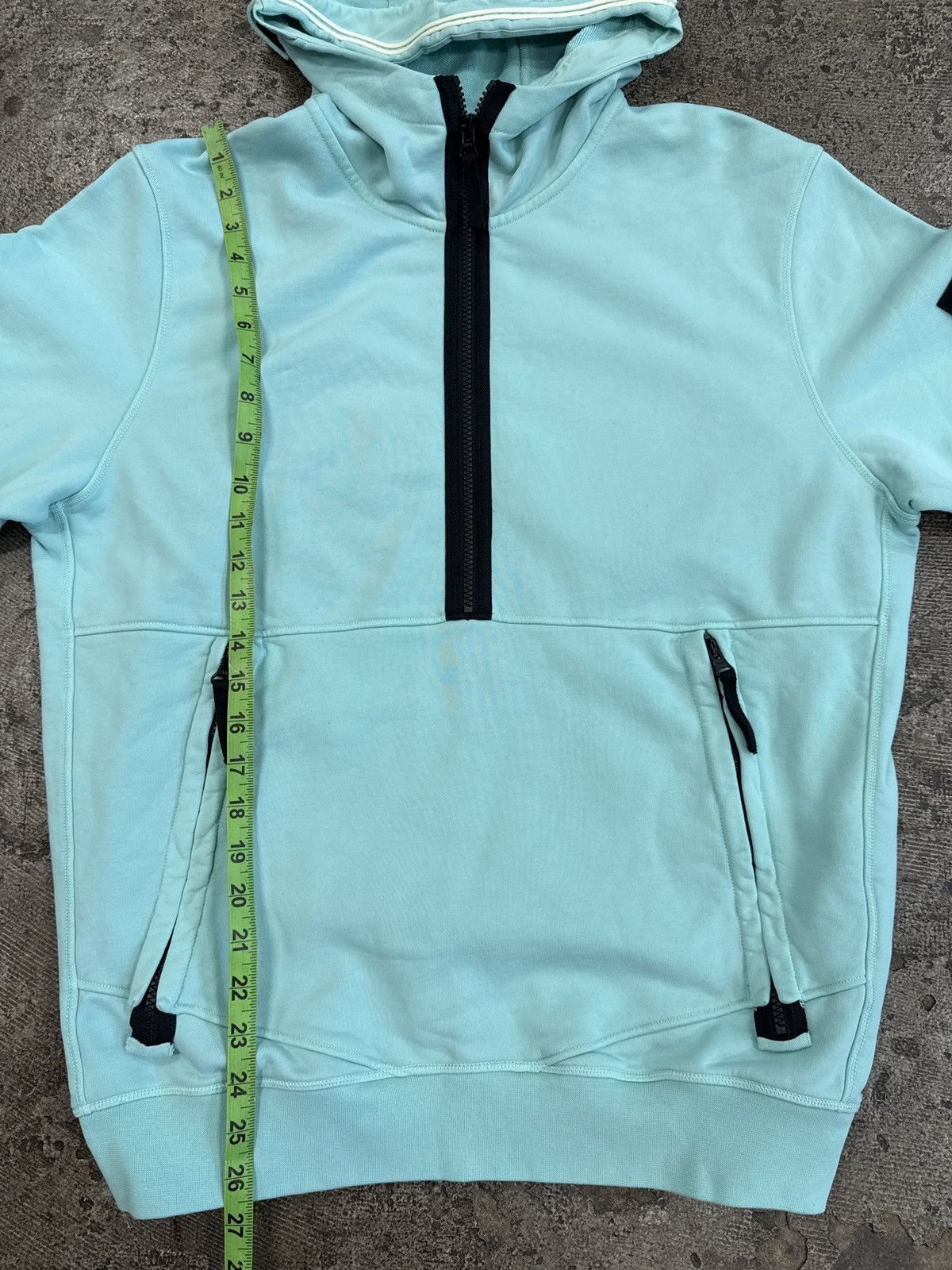 Stone Island Stone Island Anorak Mint Green Half Zip Hoodie Size US L / EU 52-54 / 3 - 6 Thumbnail