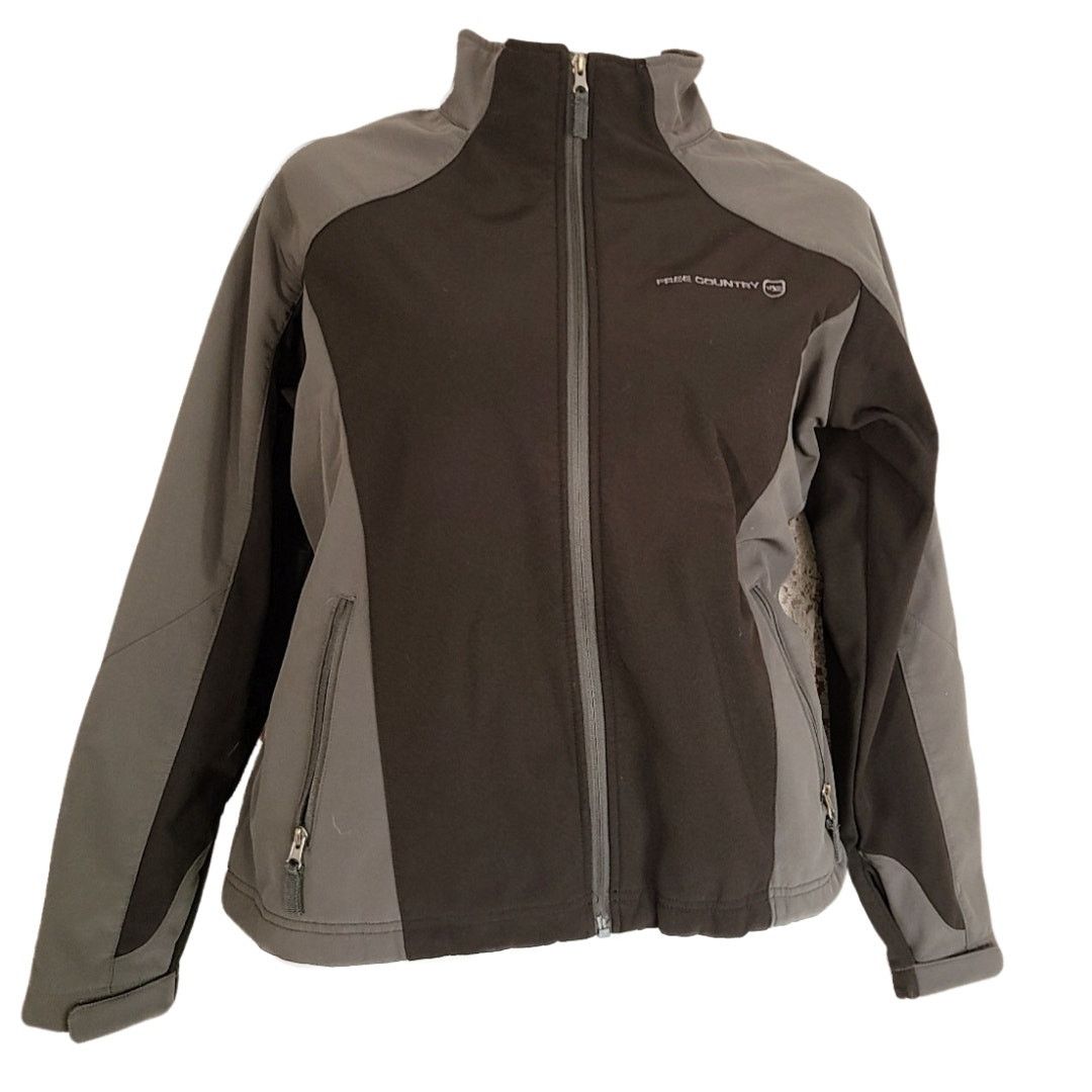 Free Country Free Country black gray full zip colorblock jacket size xl Size US XL / EU 56 / 4 - 11 Thumbnail