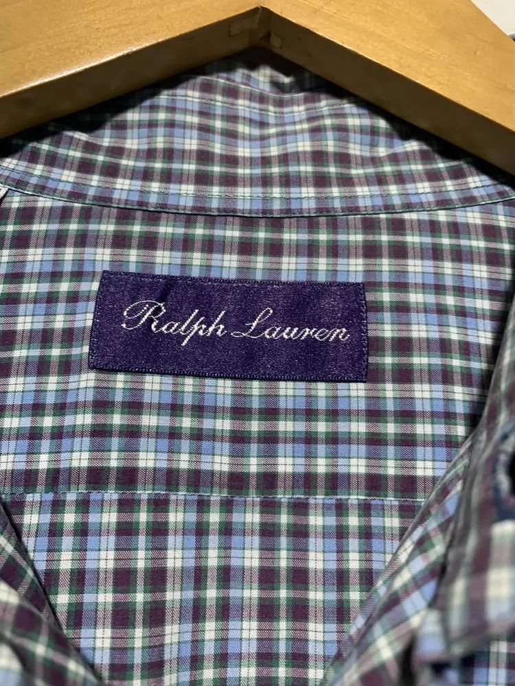 Ralph Lauren Purple Label Vintage RL Purple Label plaid cotton shirt Size US M / EU 48-50 / 2 - 9 Thumbnail
