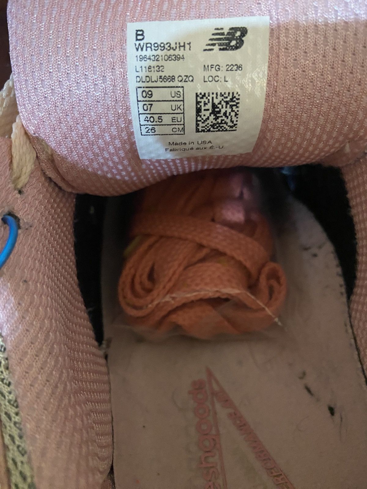 Joe Freshgoods × New Balance New Balance Joe Freshgoods × 993 Performance Art Powder Pink Size US 9 / EU 42 - 6 Thumbnail