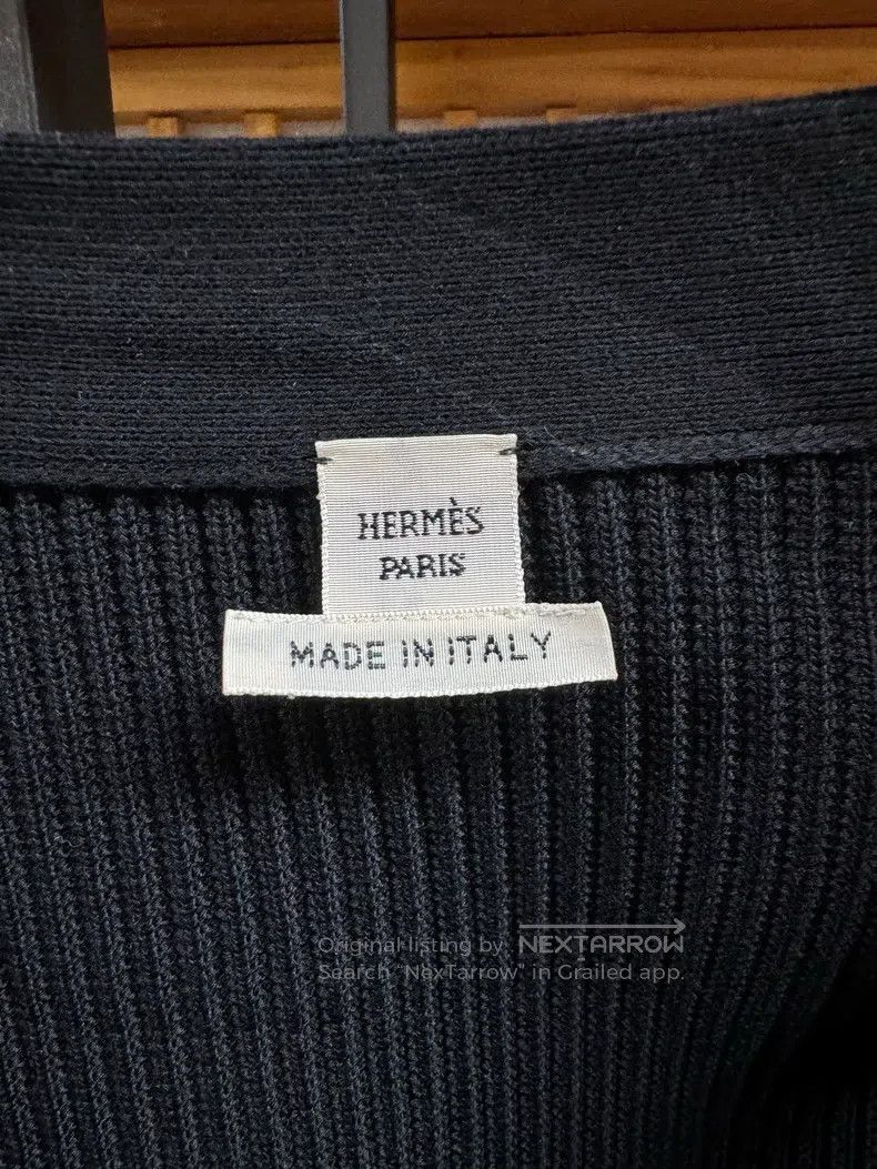 Hermes Hermes Solid color zippered long-sleeved knit sweater Size XS / US 0-2 / IT 36-38 - 3 Thumbnail