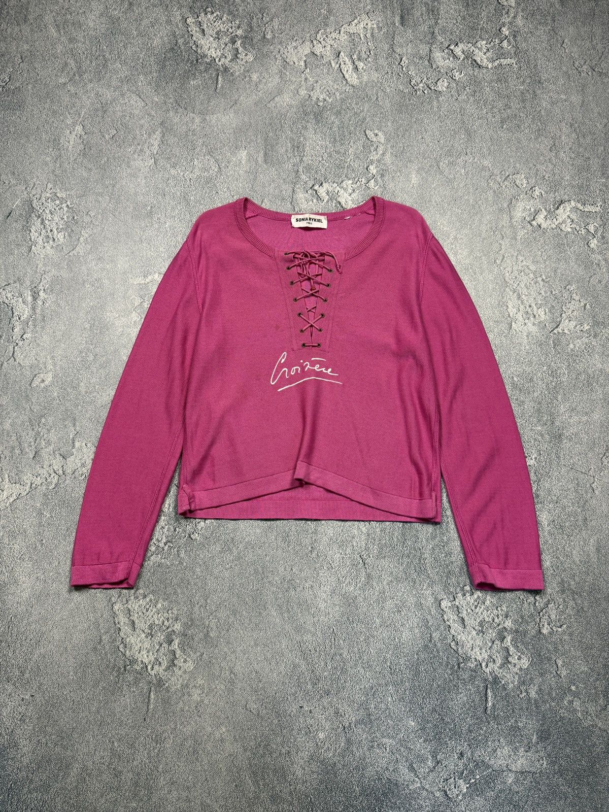 Sonia Rykiel Rare Sonia Rykiel Cotton Sweater Designer Y2K Size S / US 4 / IT 40 - 1 Thumbnail