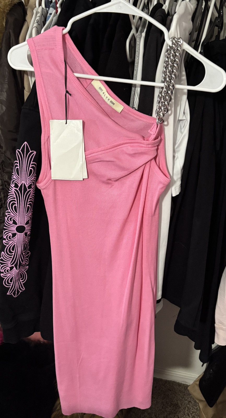 1017 ALYX 9SM 1017 ALYX 9sm Pink Chain Minidress Size M / US 6-8 / IT 42-44 - 3 Thumbnail