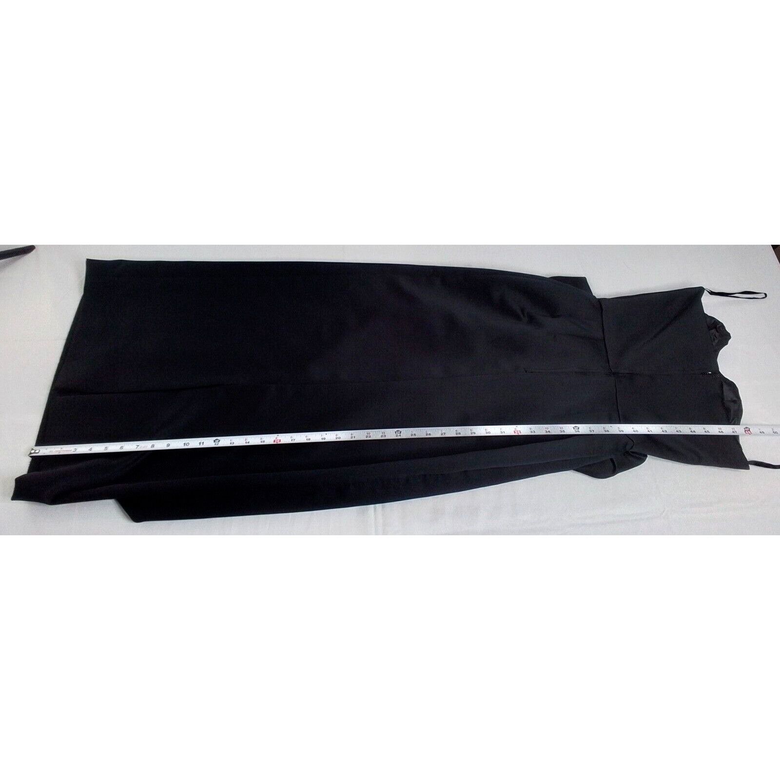 Other Victor Costa Dress Women's 6 Black Old Hollywood Glam VTG Size M / US 6-8 / IT 42-44 - 11 Thumbnail