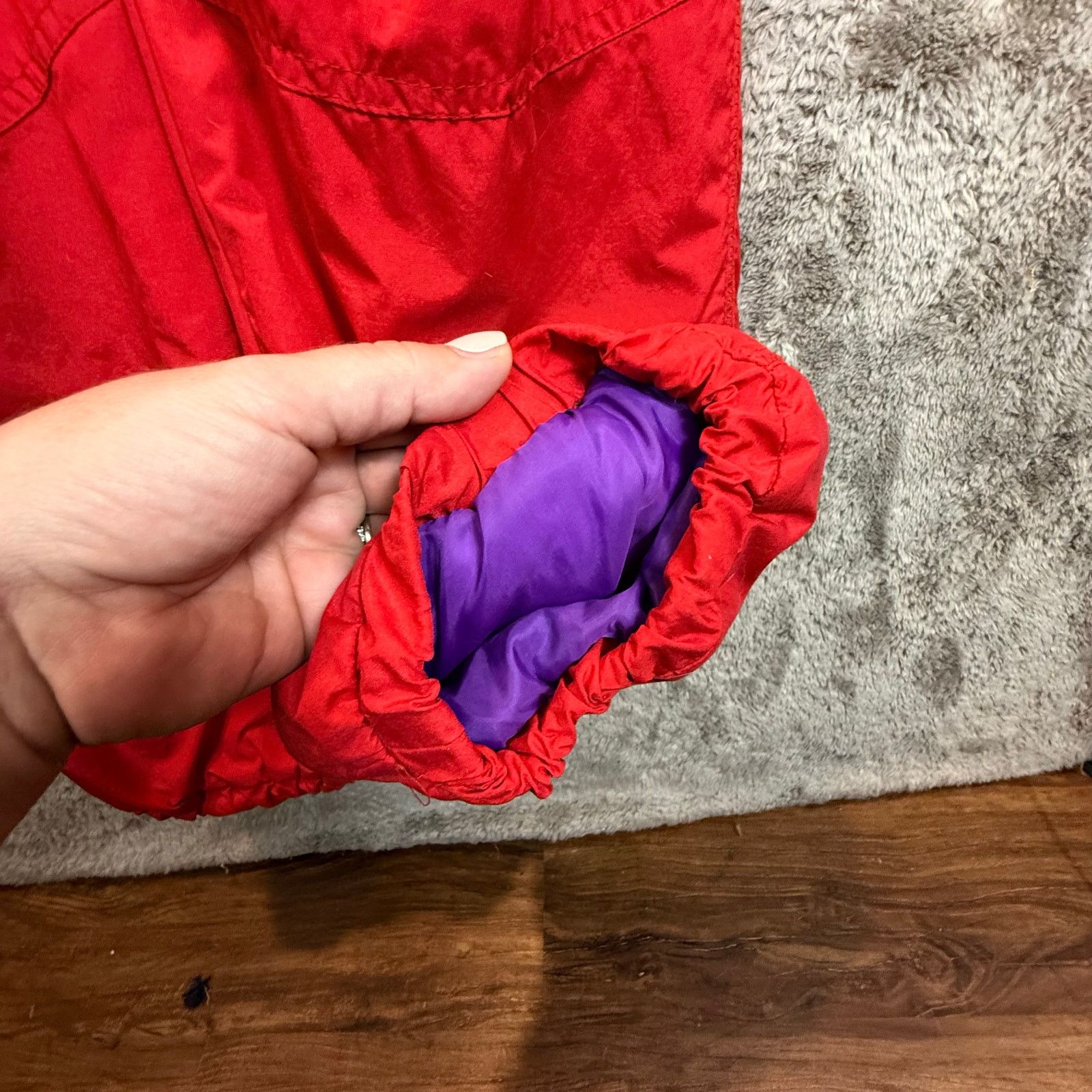 Obermeyer VTG 80s Obermeyer Snowsuit Women Girls Red Purple Ski Bib Size ONE SIZE - 11 Thumbnail