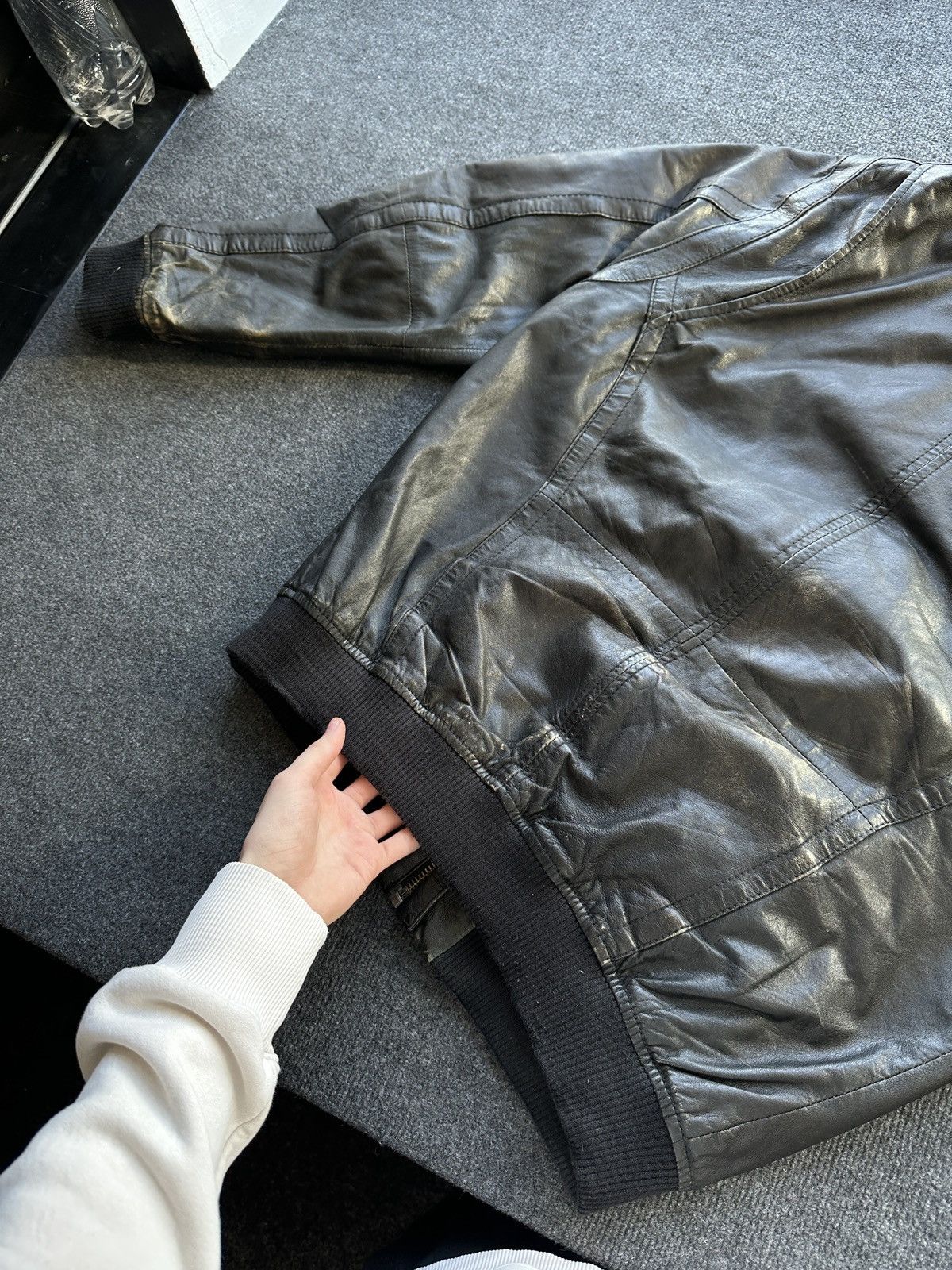 Other 🚨VNTG LEATHER JACKET AVANT GARDE WESTERN BLACK MOTO Size US L / EU 52-54 / 3 - 10 Thumbnail