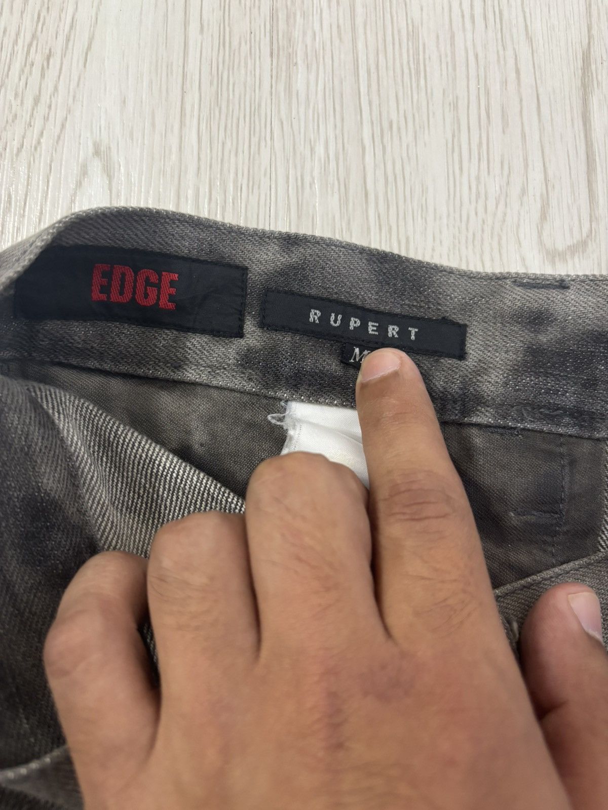 If Six Was Nine Vintage y2k Edge Rupert Asid Wash Poem flared Jeans Size US 32 / EU 48 - 9 Thumbnail