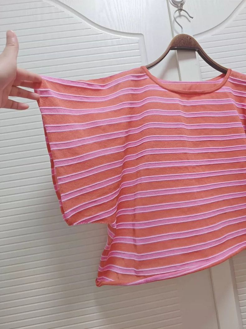 Issey Miyake Issey Miyake Pink striped knitted top Size M / US 6-8 / IT 42-44 - 4 Thumbnail