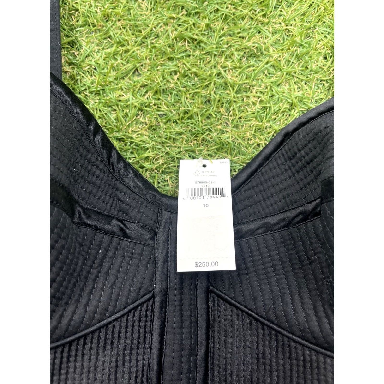 Banana Republic Banana Republic Sheath Dress Womens 10 Spandex Black NWT Midi V-Neck Sleeveless Zip Classic, City, Designer Female, Regular Size 10, Black Dress Size L / US 10 / IT 46 - 3 Thumbnail