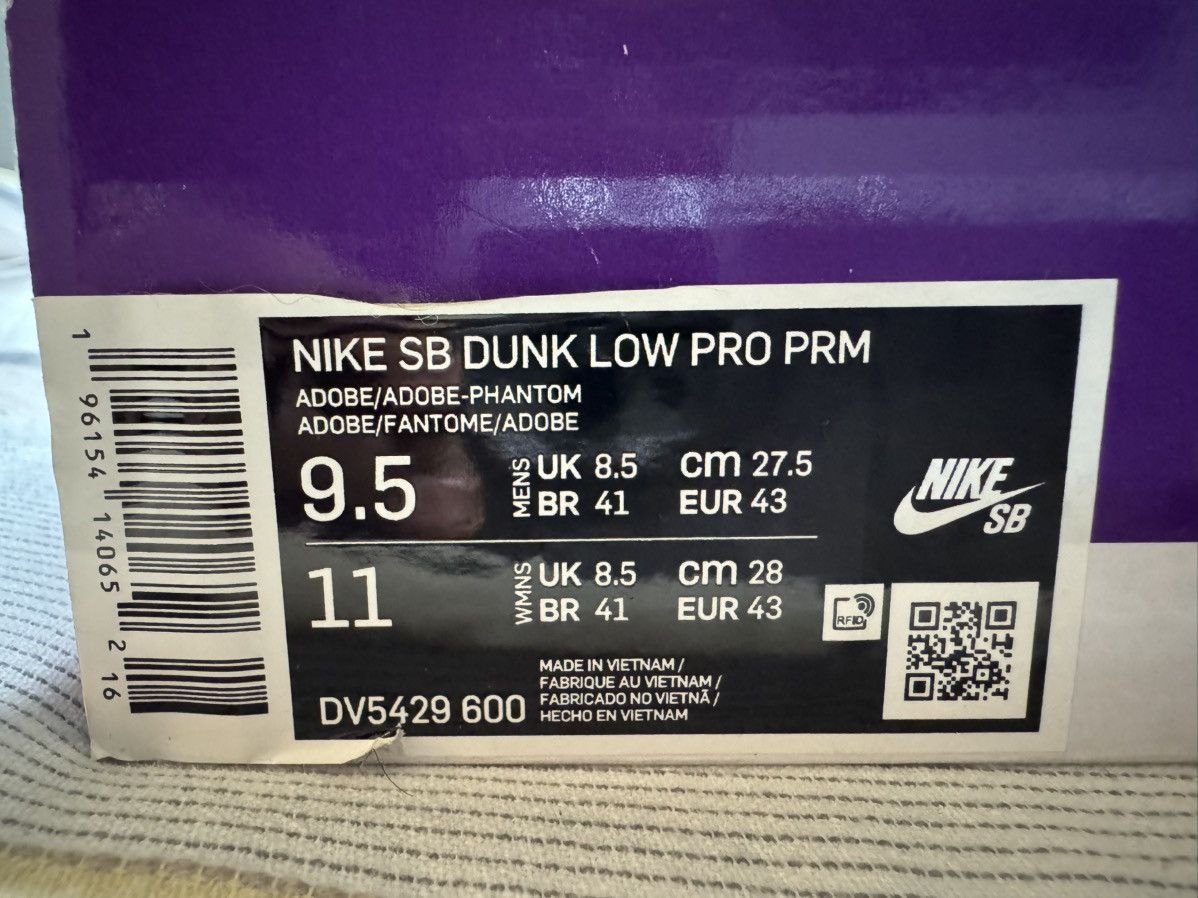 Nike SB Nike SB Dunk Low Pro Premium “Adobe” Size US 9.5 / EU 42-43 - 7 Thumbnail