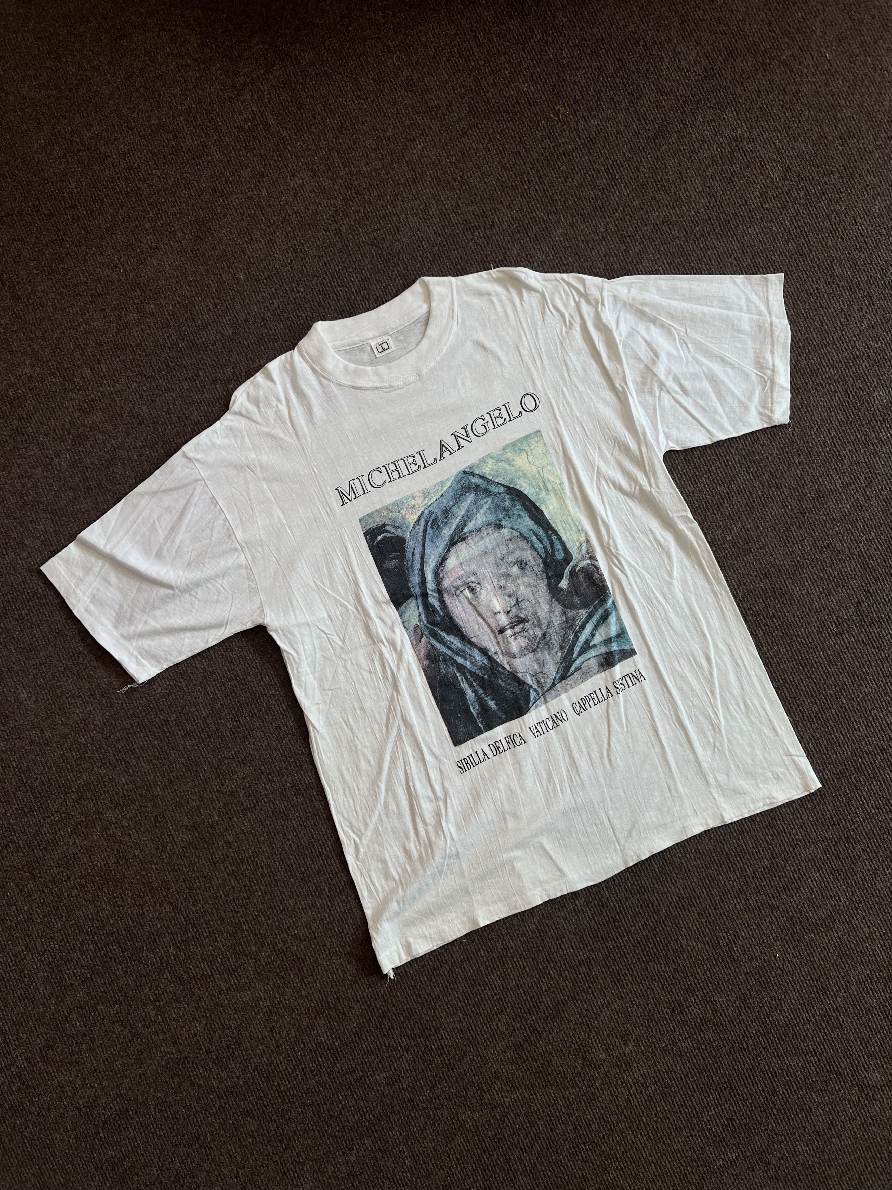 Arts & Science Vintage Michelangelo Delphic Sibyl Sistine Chapel Art Tee Size US XL / EU 56 / 4 - 2 Thumbnail