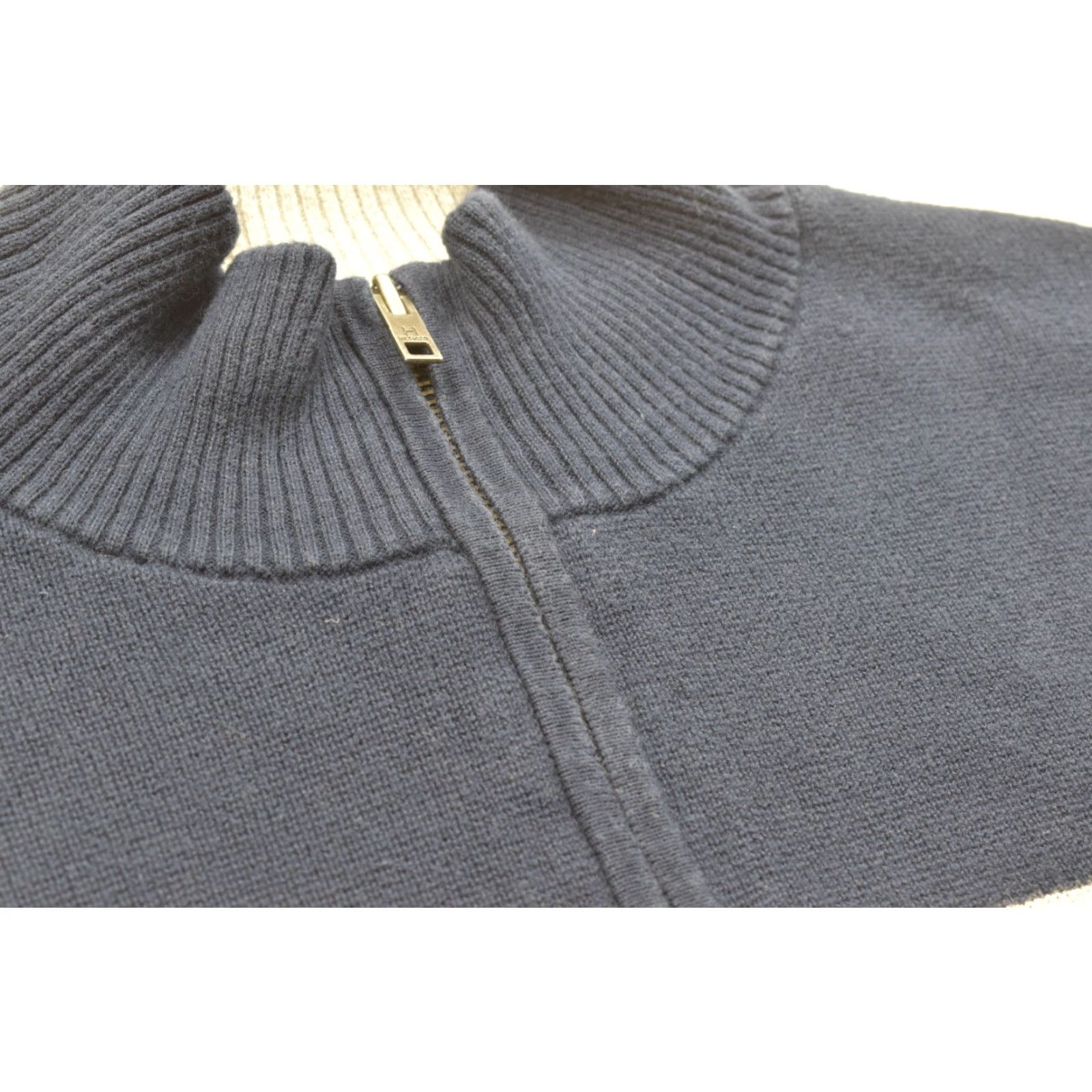 Tommy Hilfiger Tommy Hilfiger Men's XXL Navy 1/4 Zip Pullover Sweatshirt Sweater Knit Mock Neck Logo Long Sleeve Cotton Pullover Winter Fall Spring Casual Size US XXL / EU 58 / 5 - 6 Thumbnail