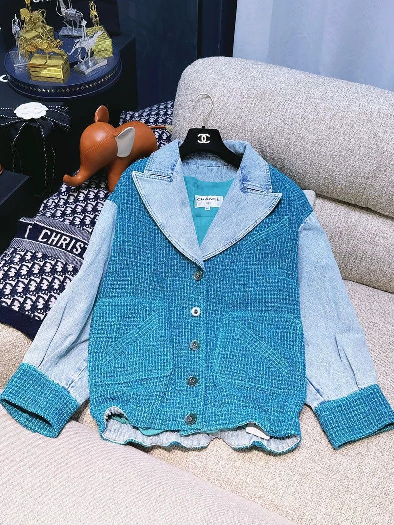Chanel Chanel 22P Spring and Summer Preview Blue Size 34 Denim St Size XS / US 0-2 / IT 36-38 - 1 Thumbnail