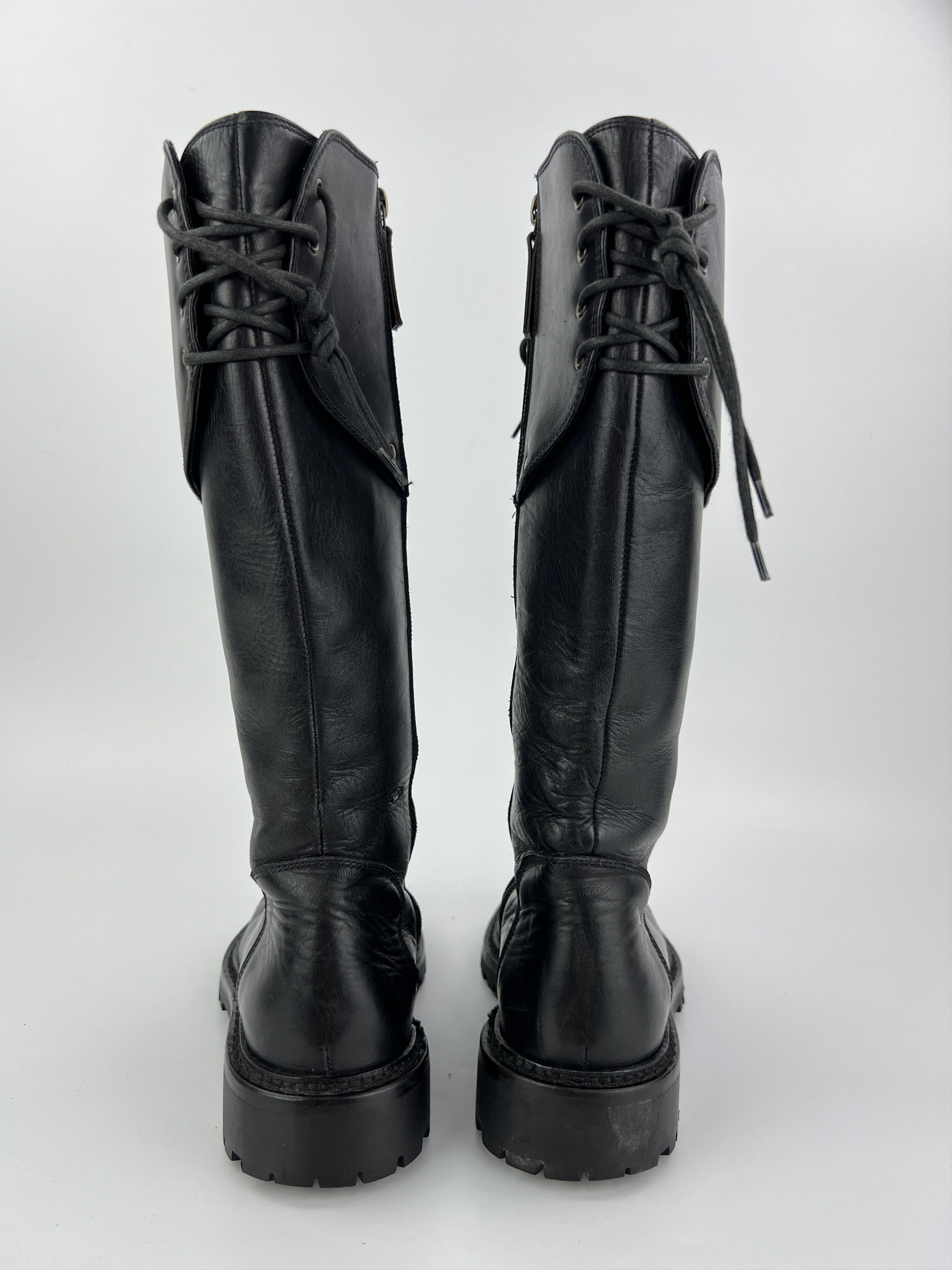 Versace Rare Versace High Moto Riding Leather Boots Medusa Size US 6 / IT 36 - 6 Thumbnail