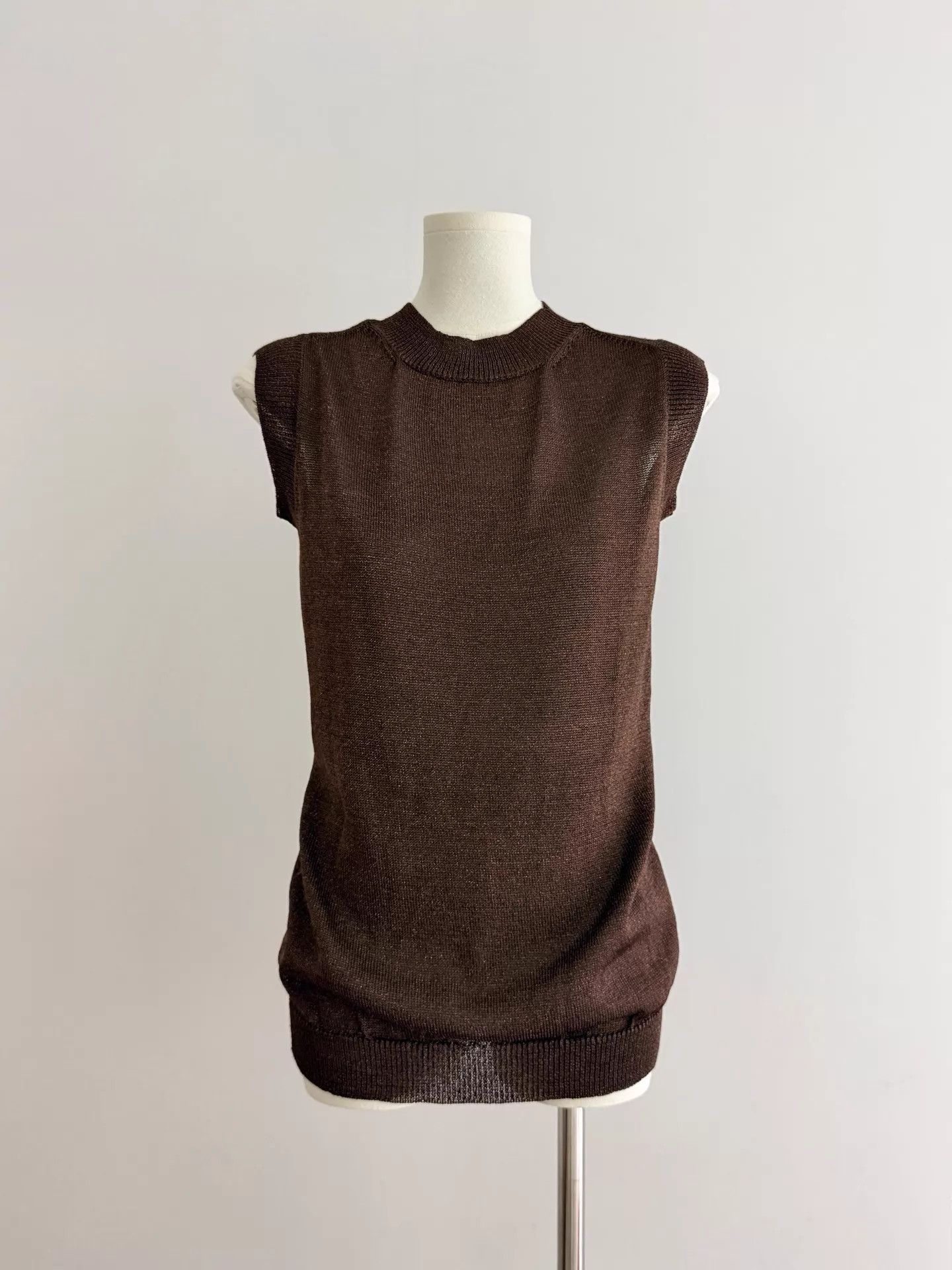 Y's Y's Yohji Yamamoto Sleeveless Glitter Top (OS) Size ONE SIZE - 1 Thumbnail