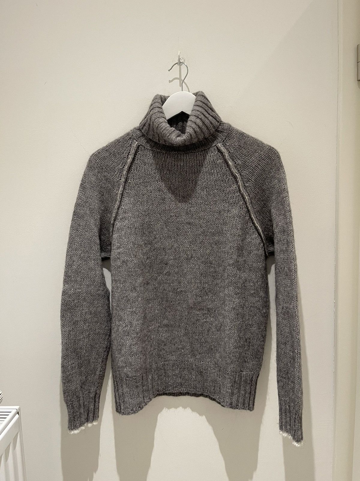 Neil Barrett Neil Barrett Fall 2003 Grey Alpaca Turtleneck Knitsweater Size US M / EU 48-50 / 2 - 2 Thumbnail