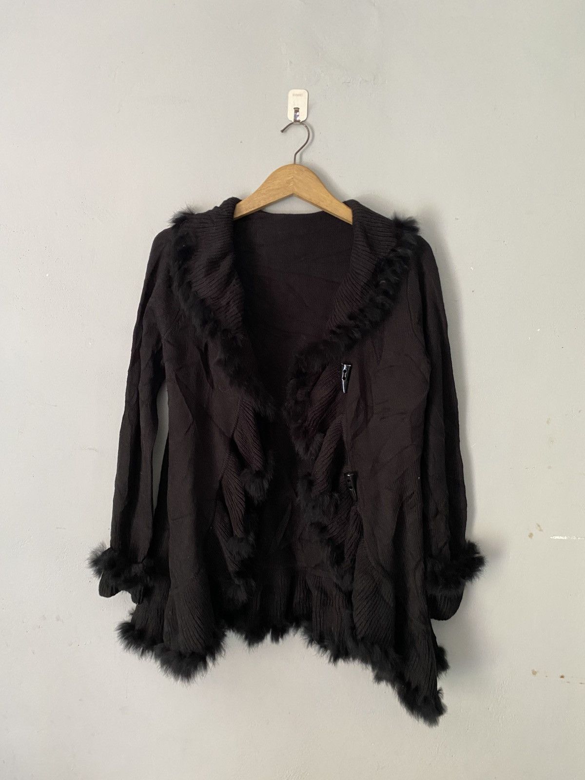 14th Addiction × If Six Was Nine × KMRii Ziena faux fur knit cardigan vkei style Size US M / EU 48-50 / 2 - 1 Thumbnail