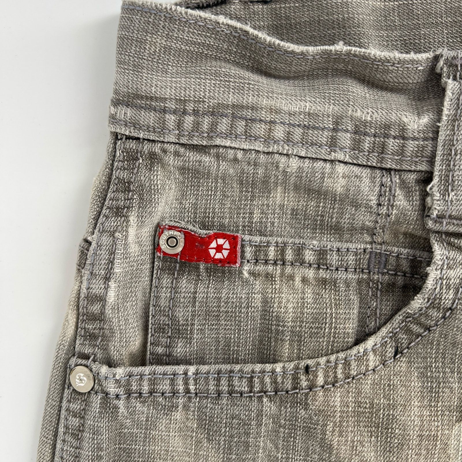 Southpole × Vintage Y2K South Pole baggy jeans gray bleached 2000s vintage Size US 30 / EU 46 - 4 Thumbnail