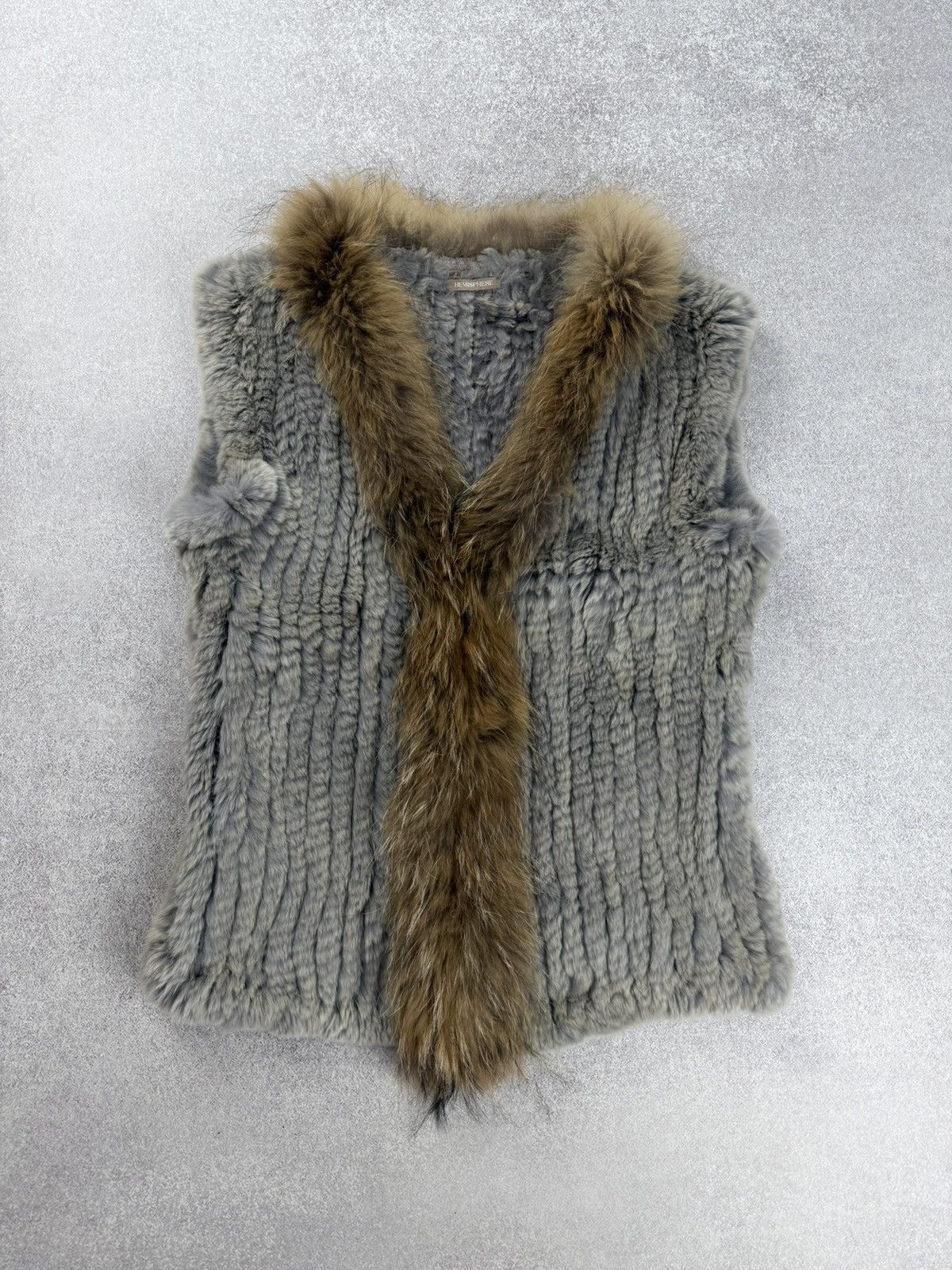 Other Hemisphere Rex Rabbit/Racoon Vest Size 36 Size XS / US 0-2 / IT 36-38 - 1 Thumbnail