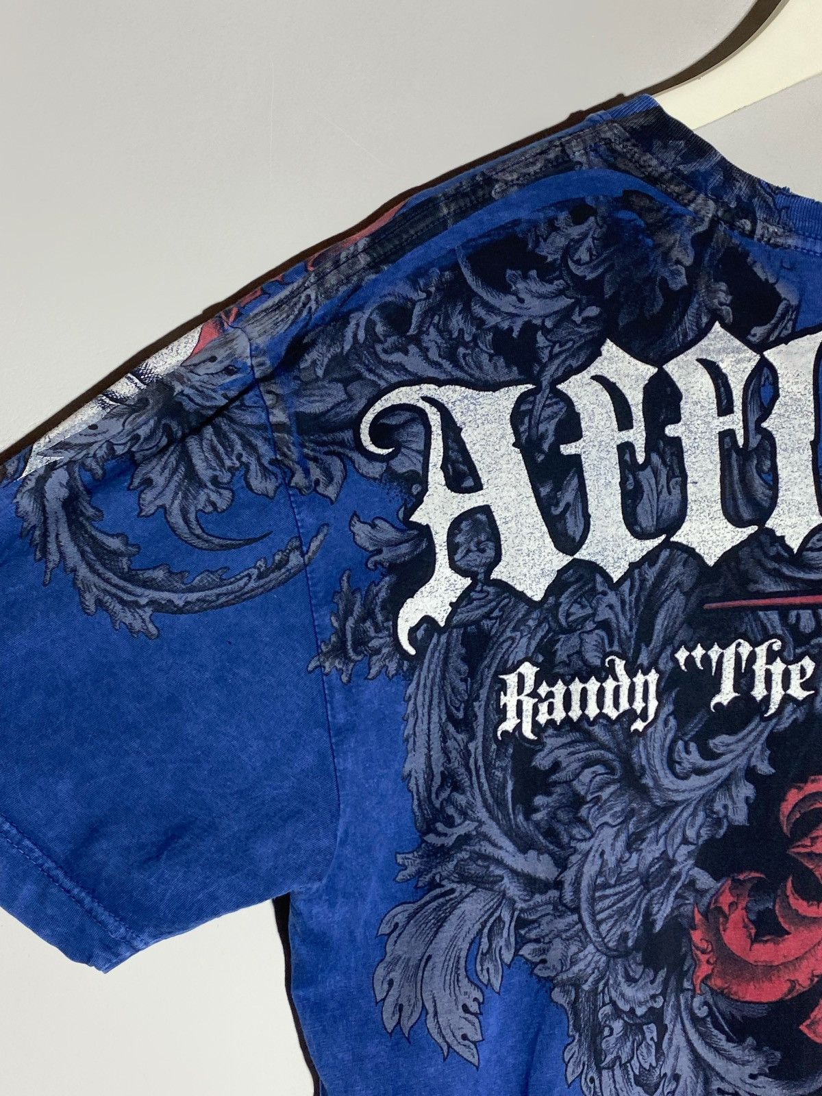 Affliction 🔥 AFFLICTION USA FLAG TEE METAL CROSS TATTOO STYLE 00s Size US XL / EU 56 / 4 - 12 Thumbnail