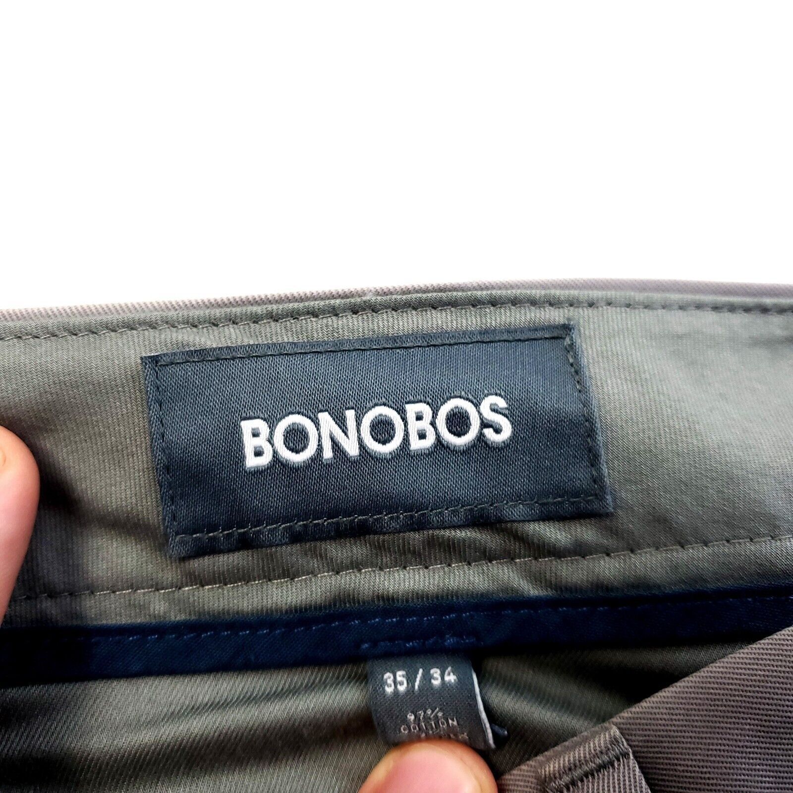 Bonobos Bonobos Friday Cotton Gray Flat Front Mid Rise Chino Pants 3 Size US 37 - 4 Thumbnail