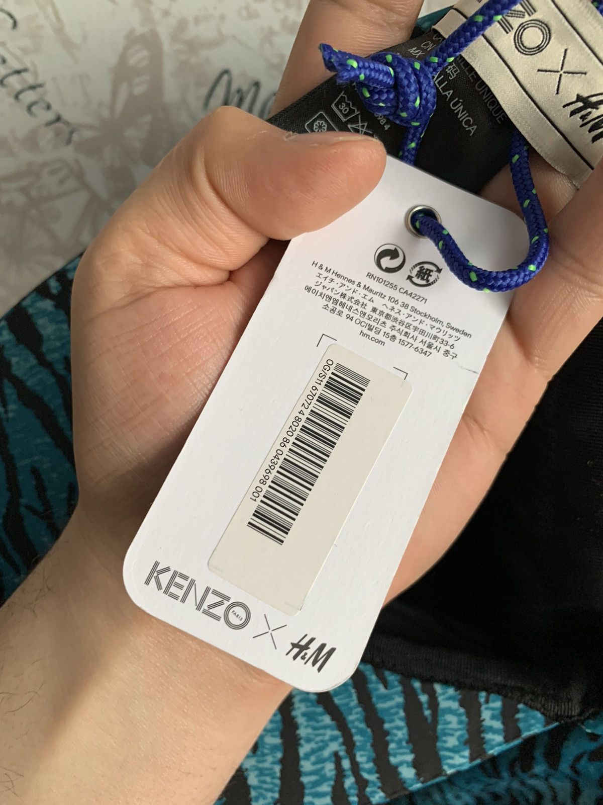 H&M × Kenzo hat scarf kenzo&hm Size ONE SIZE - 6 Thumbnail