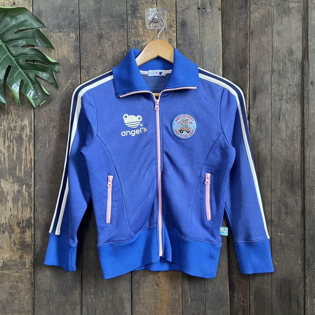 Angel Blue Vintage Angle Blue Cute Baby y2k Ripoff Adidas Jacket Size S / US 4 / IT 40 - 1 Thumbnail