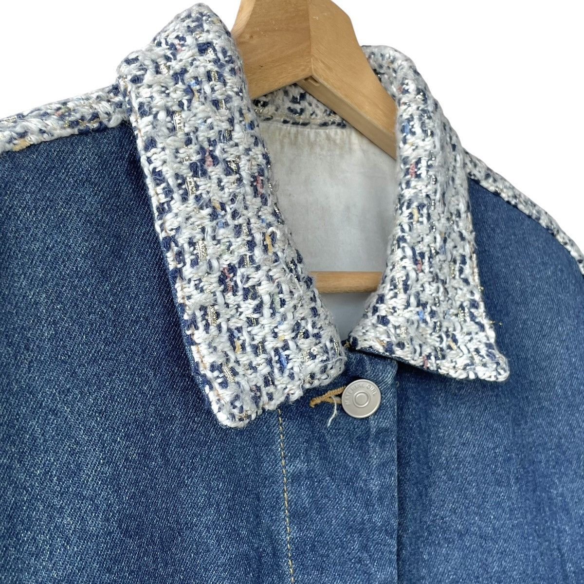 Vintage Material Girl By Madonna Oversize WMN Denim Trucker Jacket Size M / US 6-8 / IT 42-44 - 5 Thumbnail