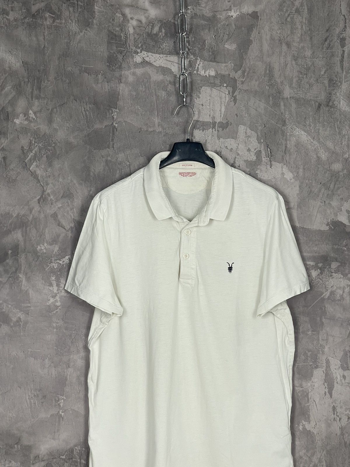 Allsaints × Vintage Vintage Allsaints Avant Garde Luxury 90s polo t-shirts Size US XL / EU 56 / 4 - 2 Thumbnail