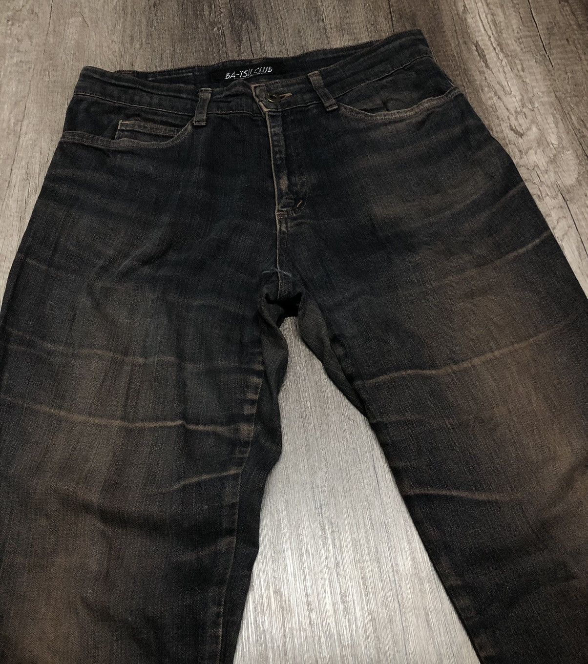If Six Was Nine × Le Grande Bleu (L.G.B.) VINTAGE BA-TSU CLUB DIV JEANS (Unisex) Size US 30 / EU 46 - 7 Thumbnail