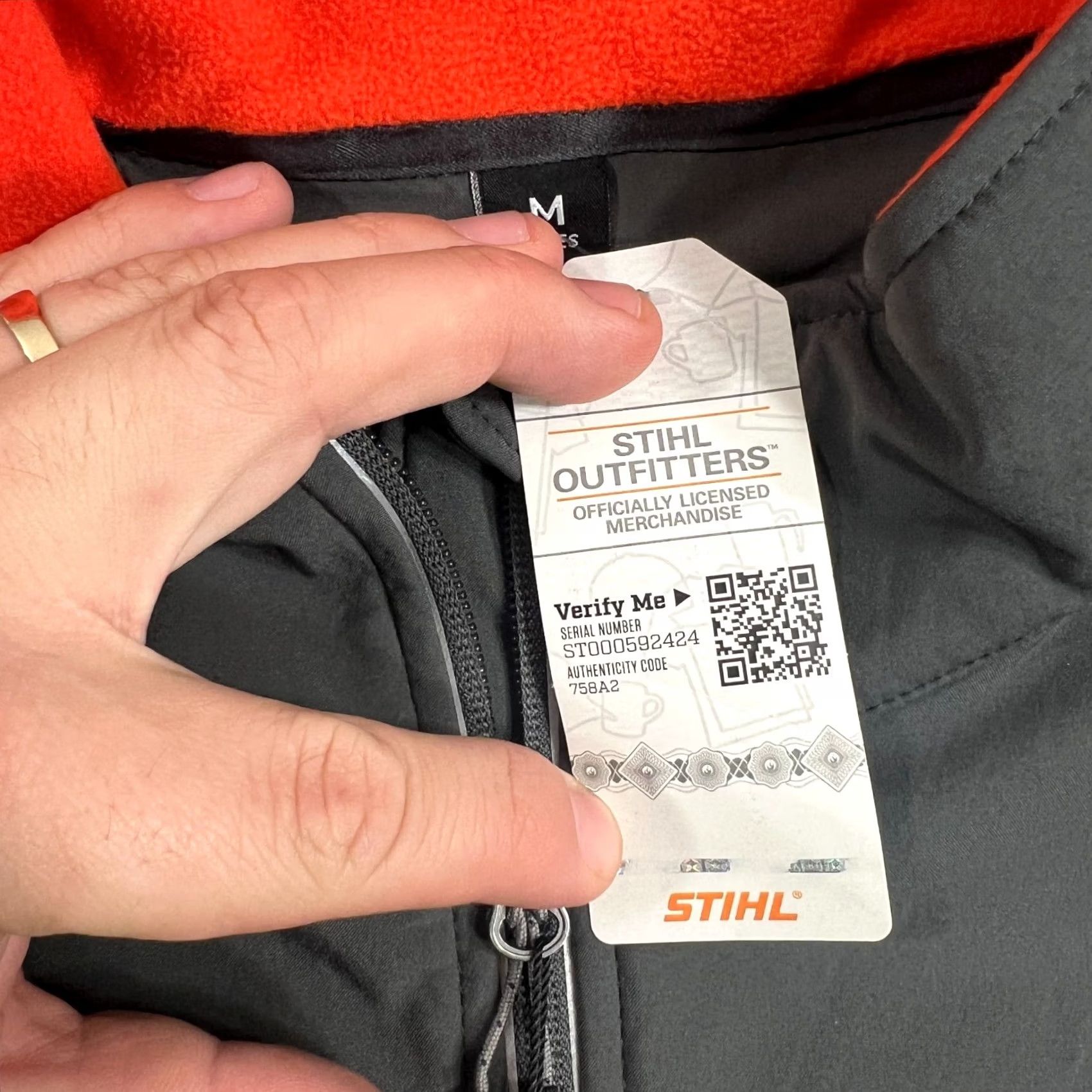 Vintage STIHL Outfitters Womens Regular Zip-Up Gray Softshell Jacket Size M / US 6-8 / IT 42-44 - 5 Thumbnail