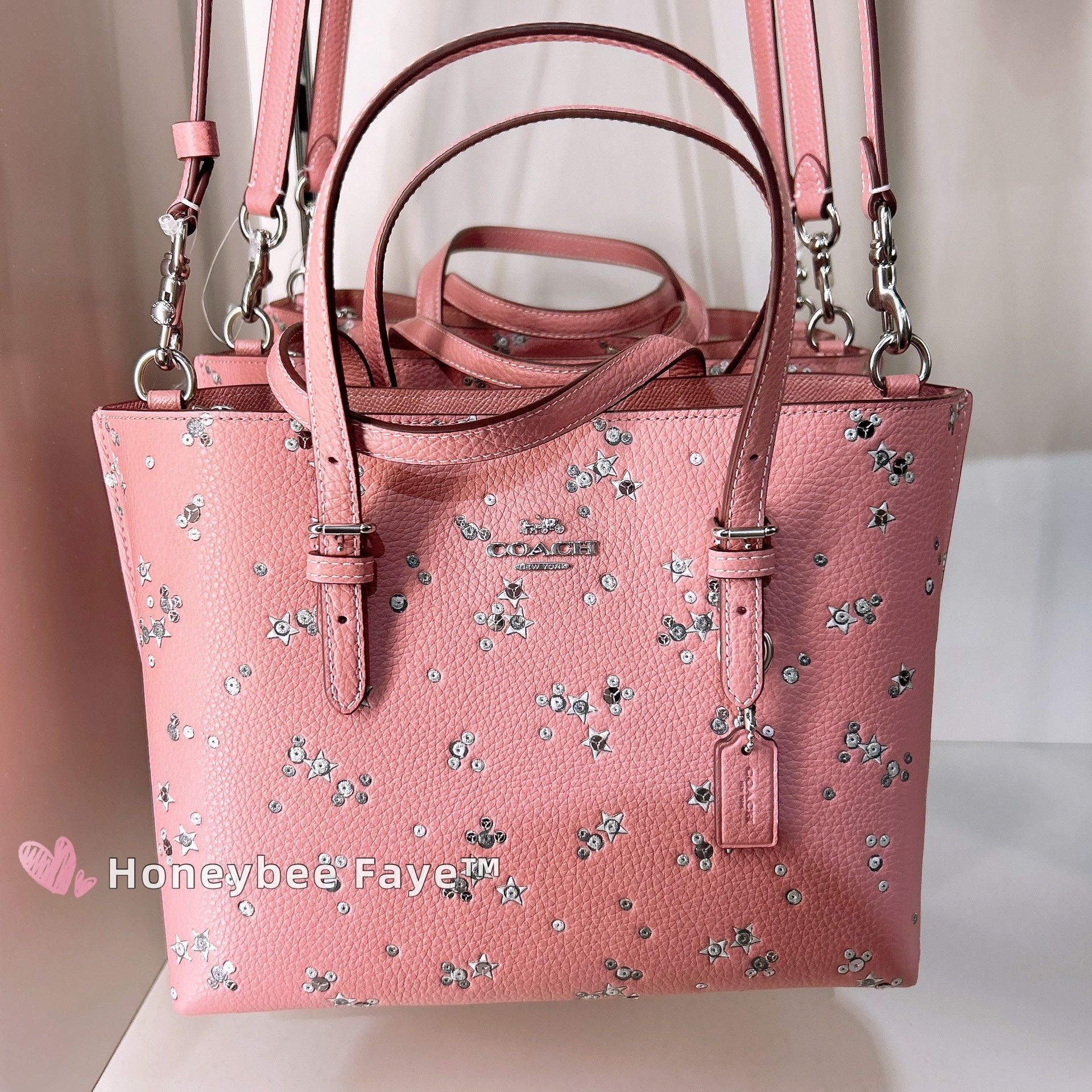 Coach Mollie Tote Bag 25 With Star Print CCV87 Size ONE SIZE - 3 Thumbnail