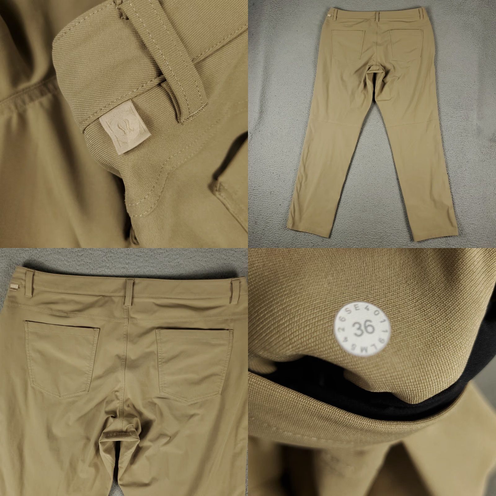 Lululemon Pants Mens 36x32 Beige 5 Pocket Chino Trousers