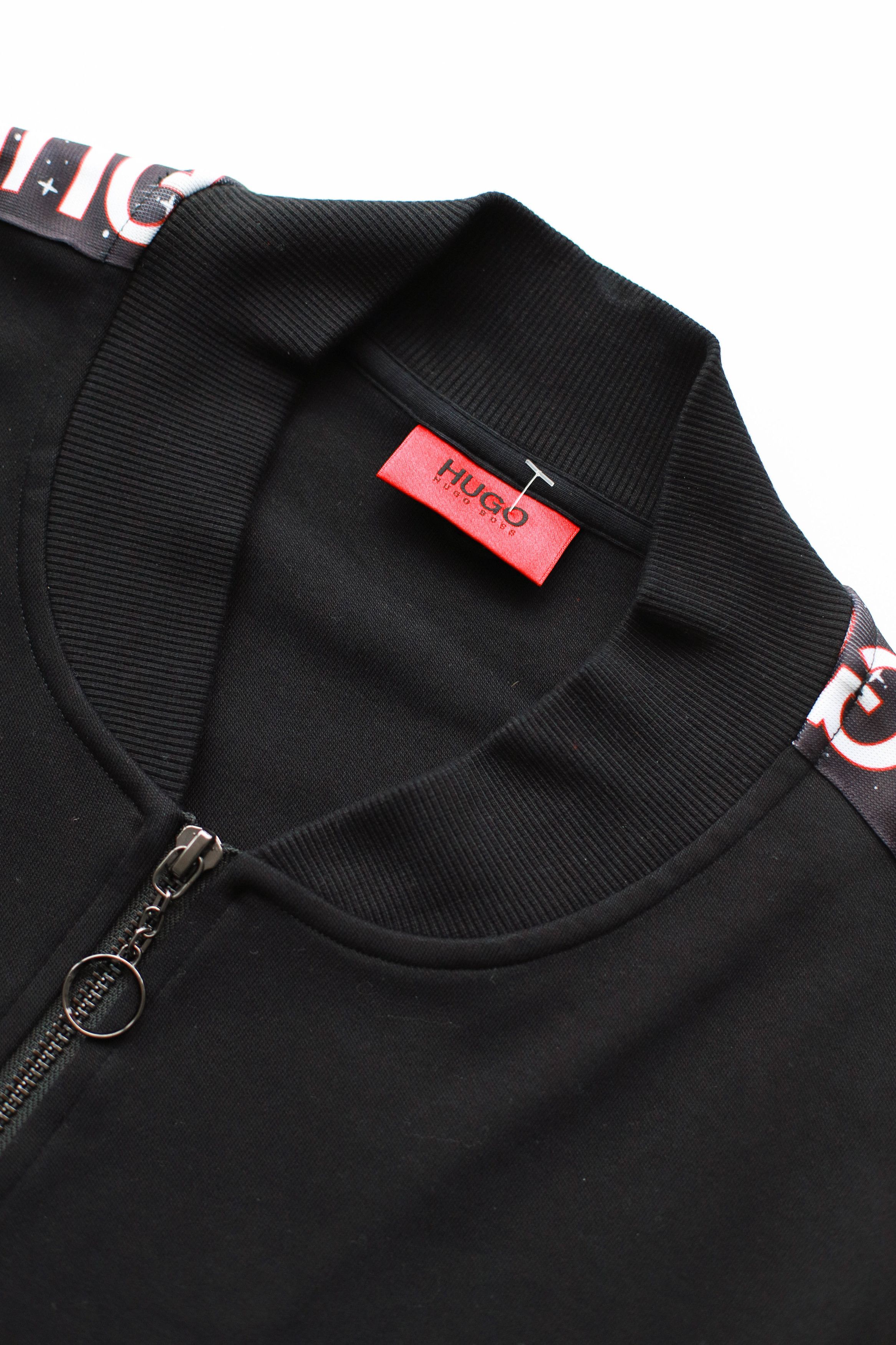 Hugo Boss Hugo Boss Dacido Full Zip Sweatshirt Black Size US XL / EU 56 / 4 - 2 Thumbnail