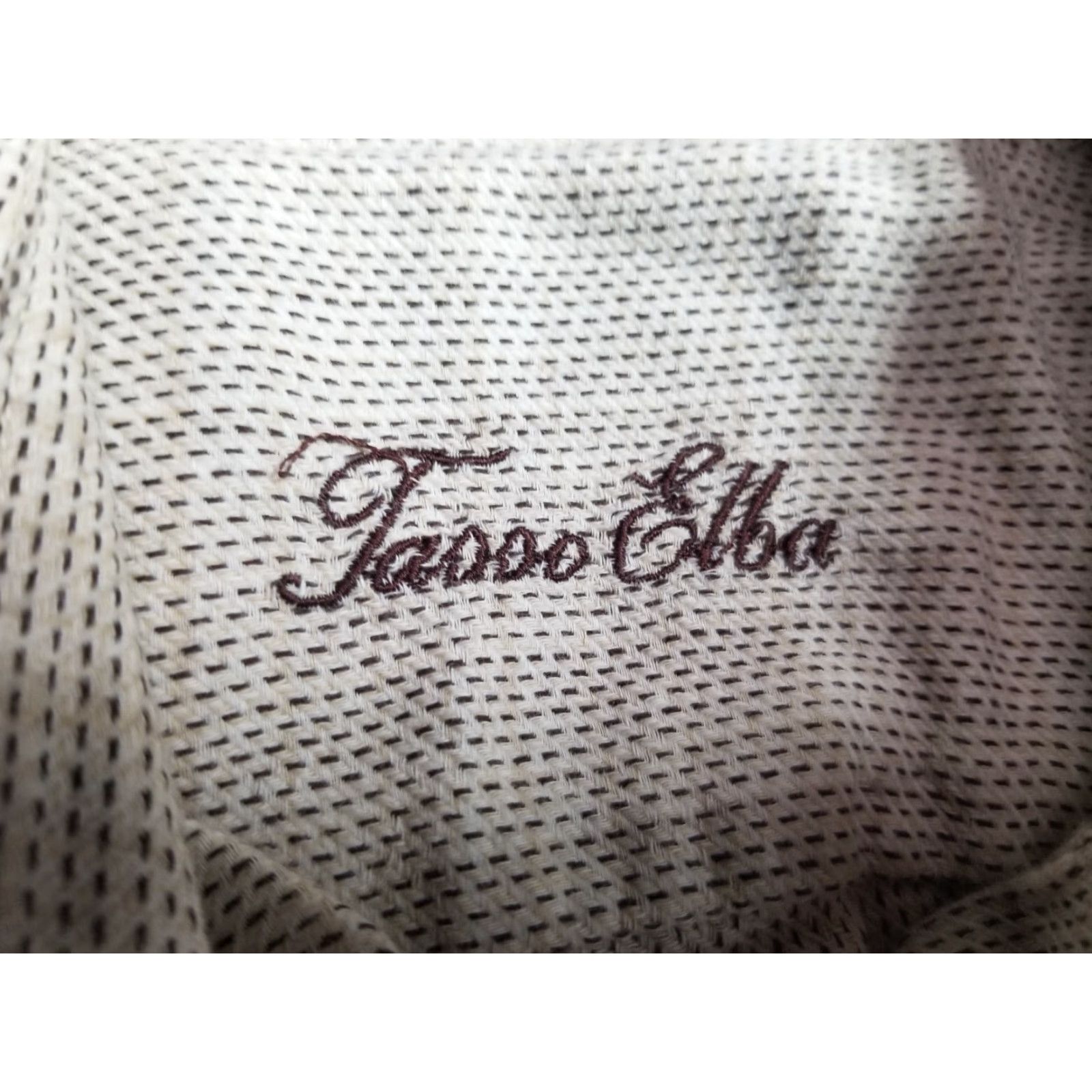 Tasso Elba Tasso Elba Shirt Short Sleeve Beige Button-Down Size S Men Regular Knit Cotton Beige Size US 29 - 7 Thumbnail