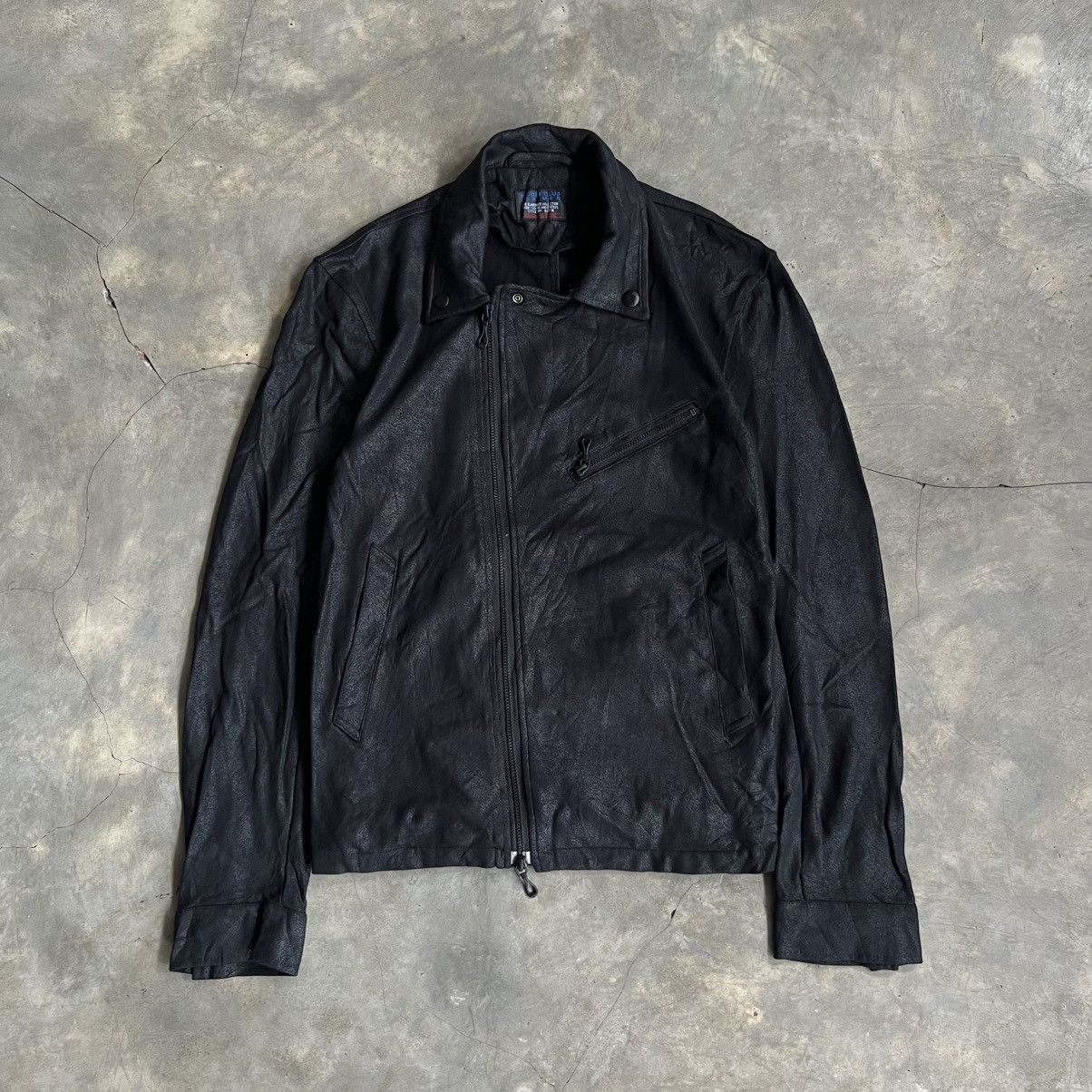 ジャケット・アウター NICOLE CLUB leather jacket archive Vintage 90's Nicole Club for Men Leather Varsity Jacket