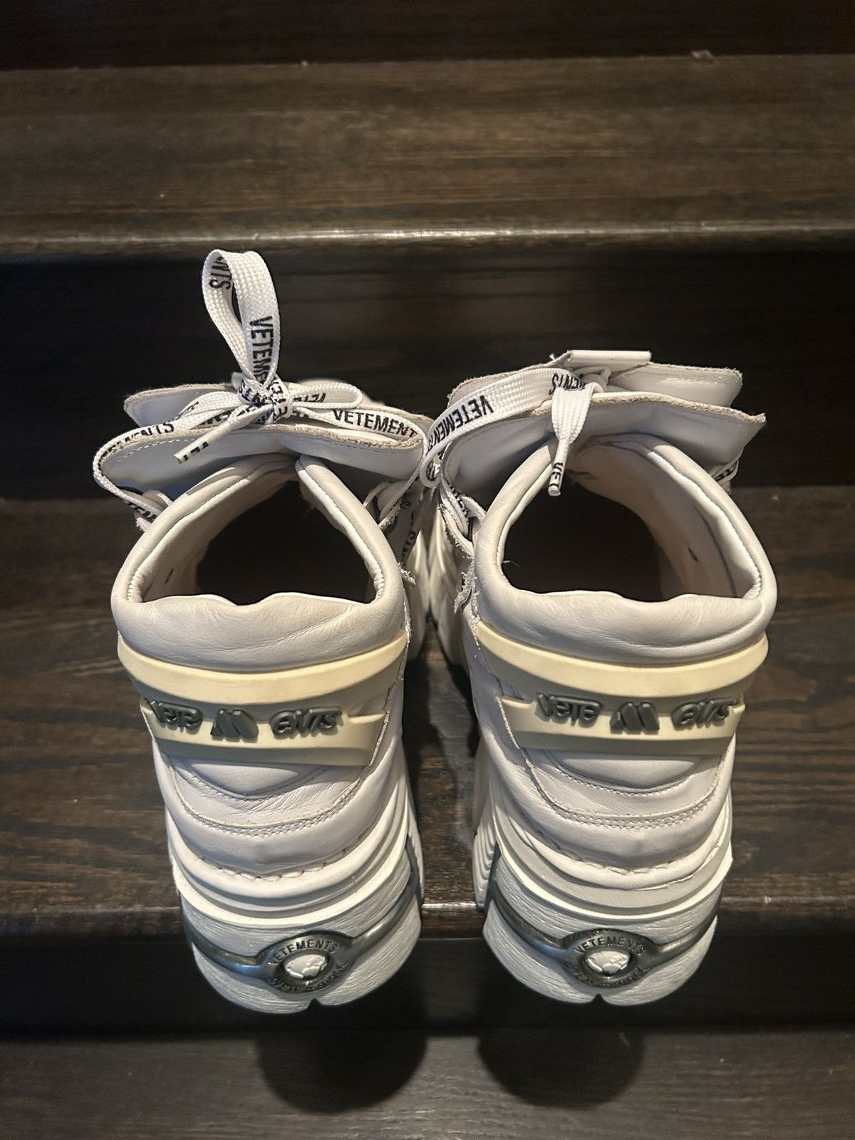 New Rock × Vetements VETEMENTS New Rock White Platform Sneakers Size US 12 / EU 45 - 7 Thumbnail