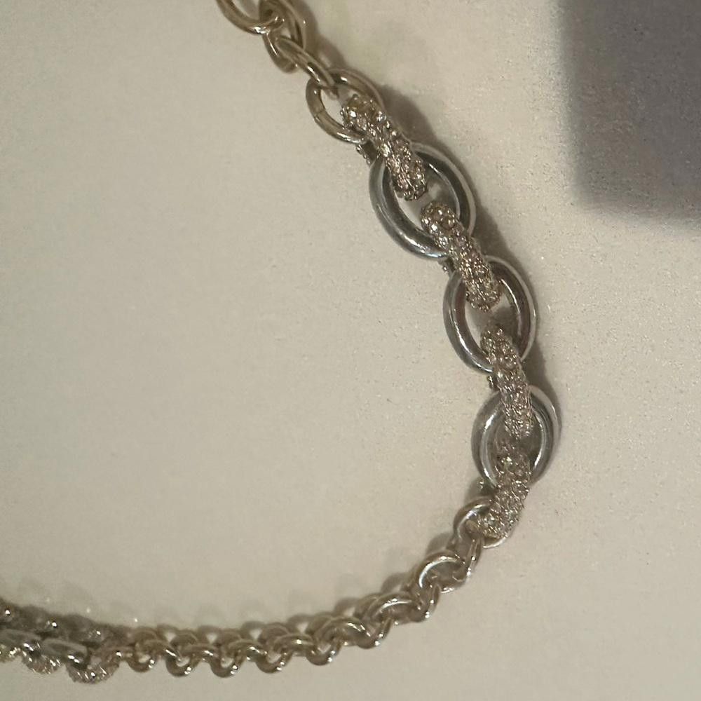 Ann Taylor Ann Taylor Chunky Gold Chain Necklace Crystal Embellished Size ONE SIZE - 3 Thumbnail
