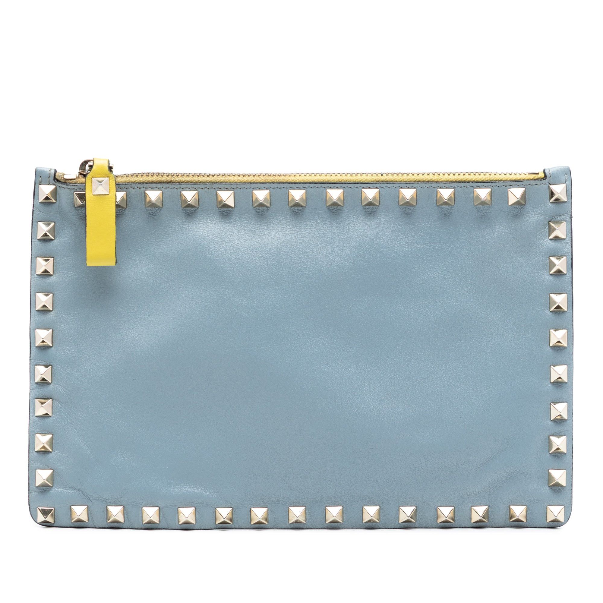 Valentino Bicolor Leather Rockstud Clutch Size ONE SIZE - 1 Thumbnail