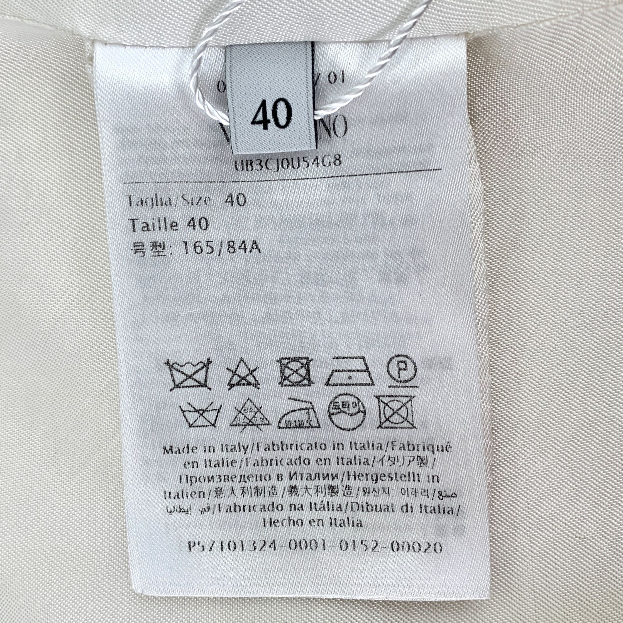 Valentino Valentino Womens Wool Double-Breasted Peacoat Jacket Size 40 Size S / US 4 / IT 40 - 7 Thumbnail